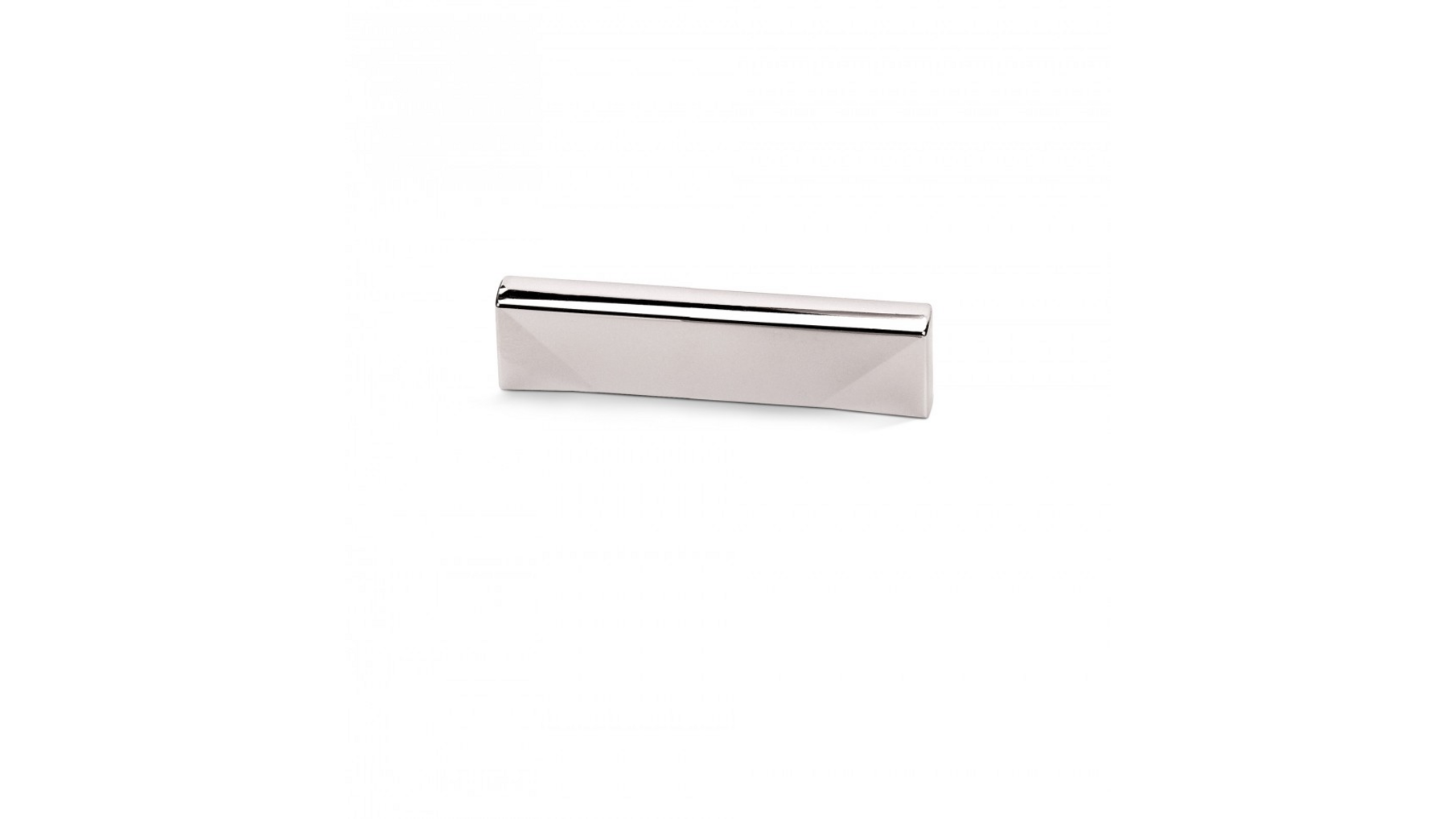 Greep CUBIC glans chroom 115x12mm, hartmaat 96mm