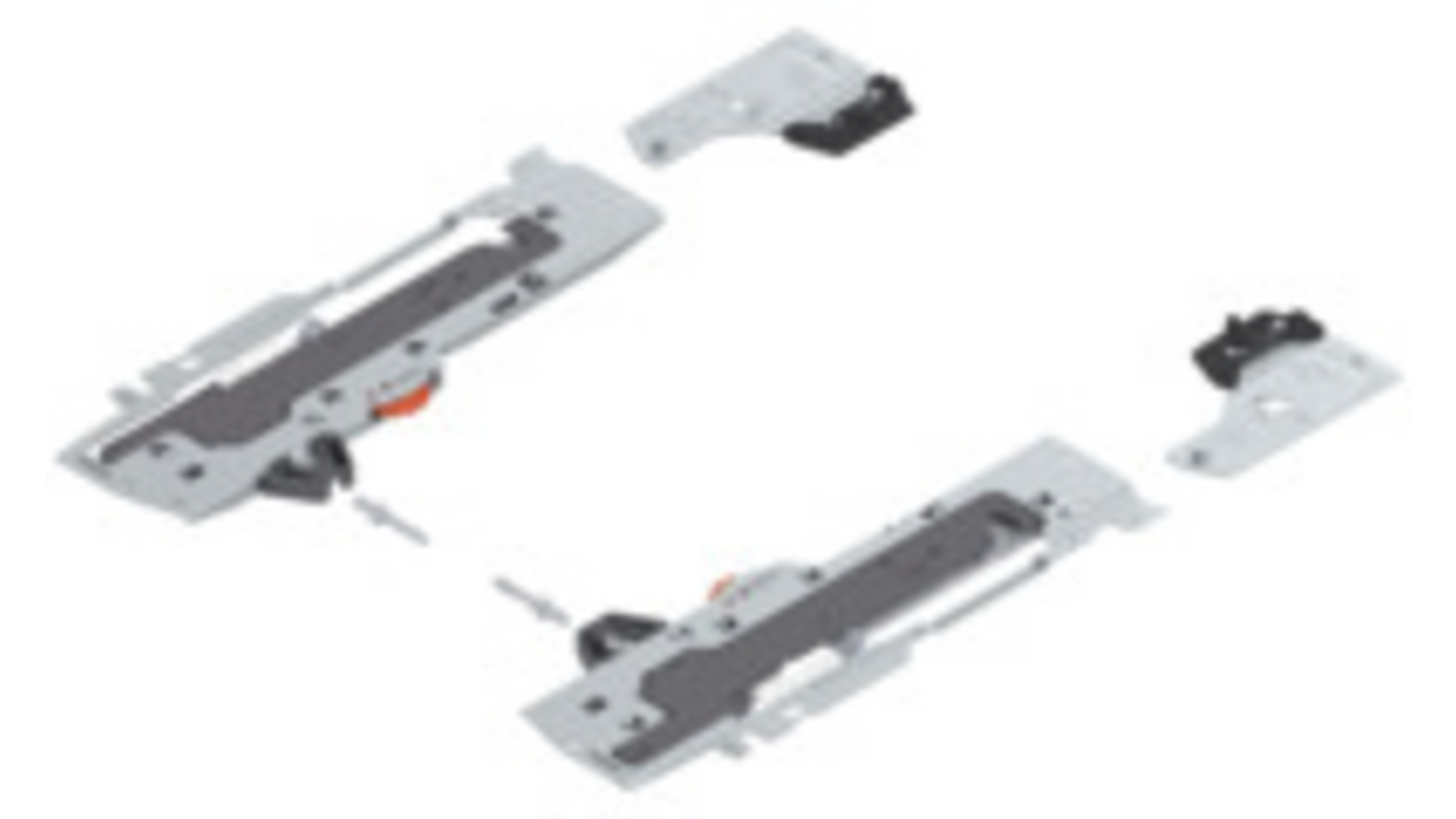 Tip On/Blumotion set eenheid 20kg, NL350-650mm