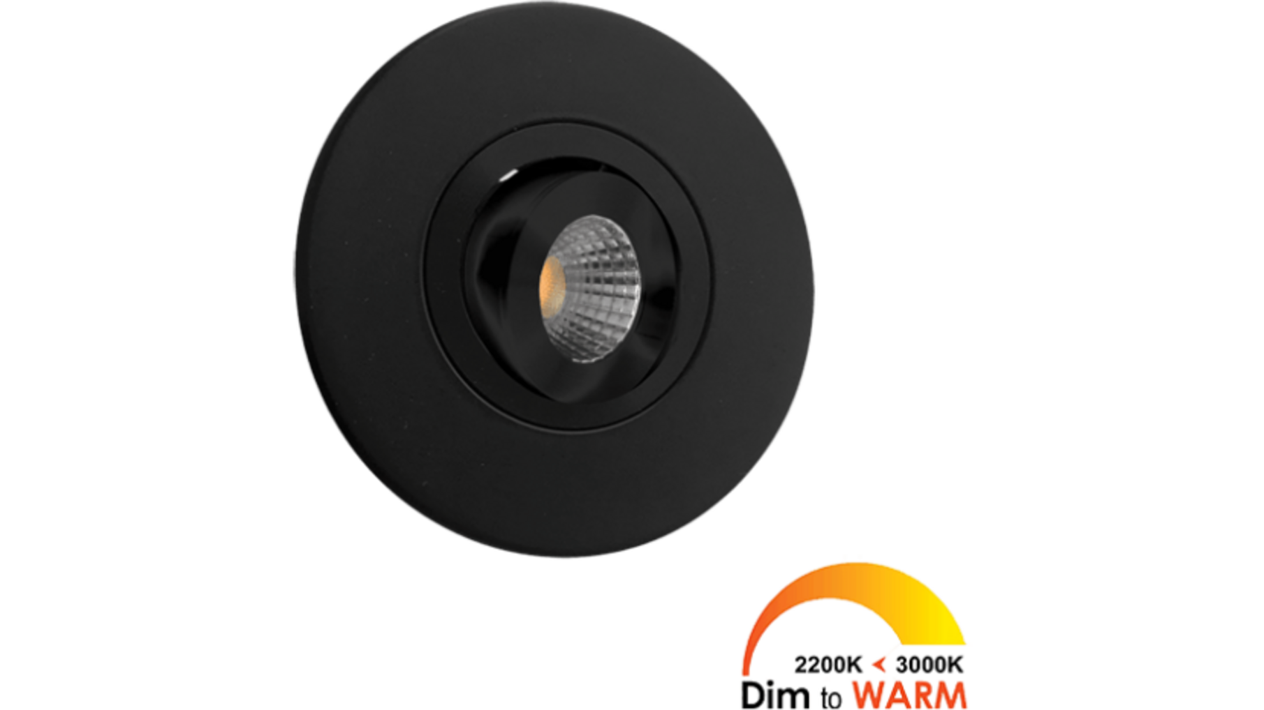 2x Monza rond zwart DTW 3000K-2200K+2x verl + MC easy basis
