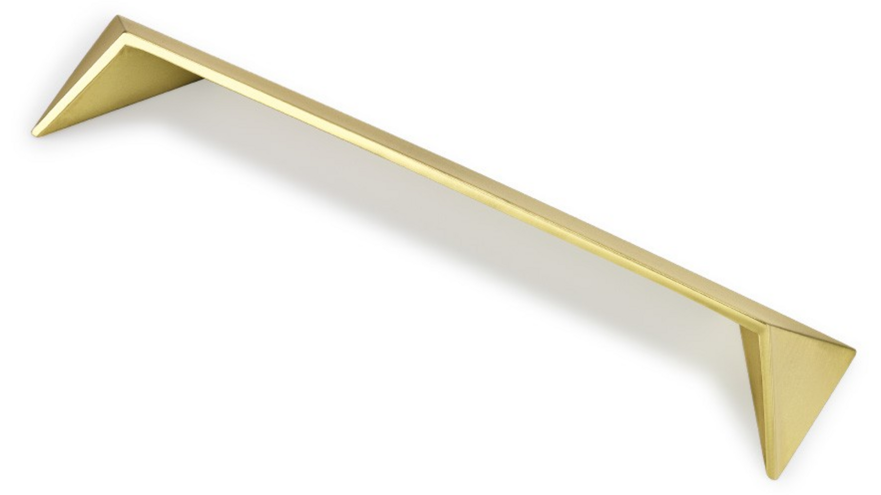 Greep POST geborsteld goud 149x31x20mm, hartmaat 128mm