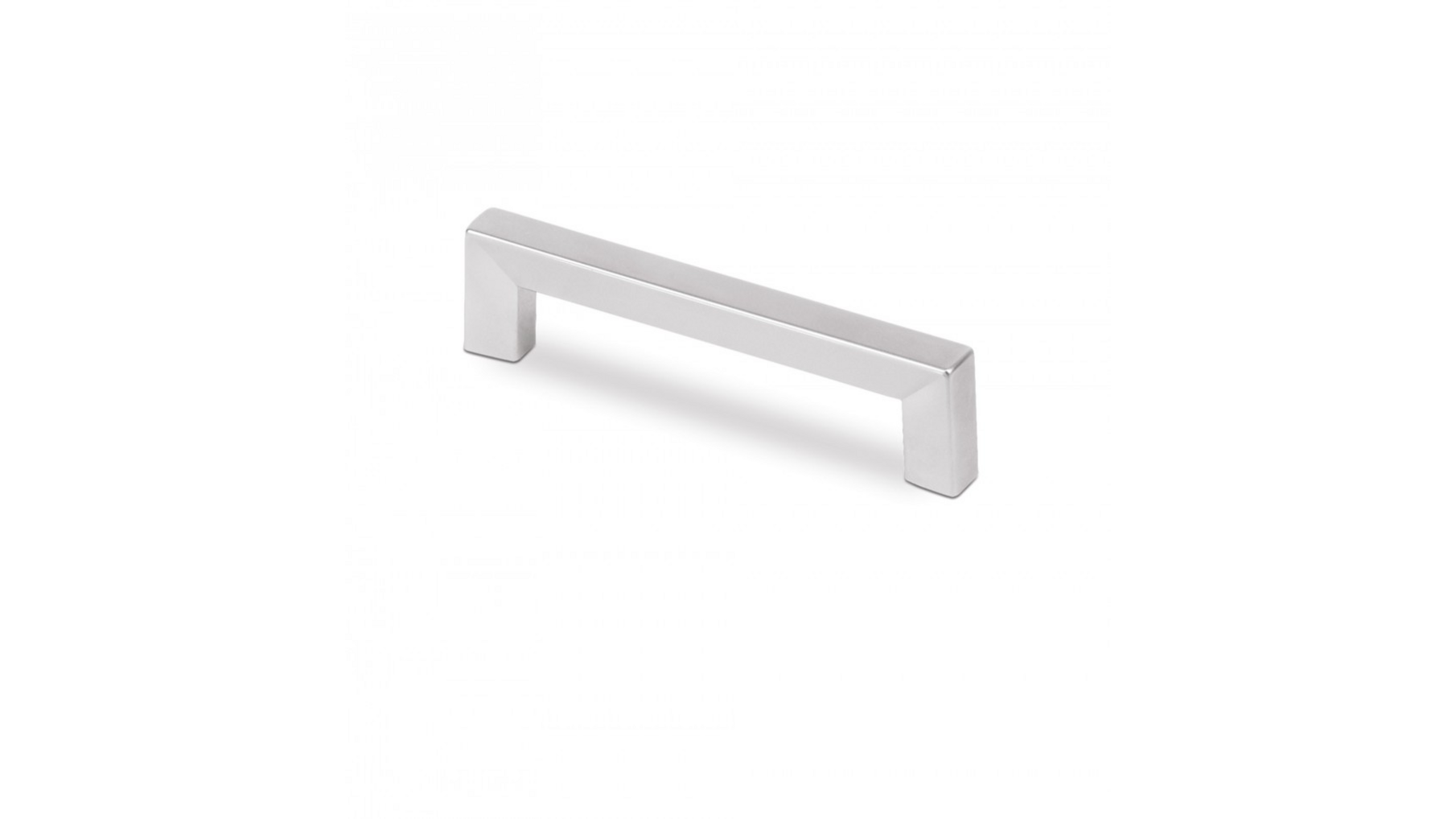 Greep SQUARE mat chroom 81x10mm, hartmaat 64mm