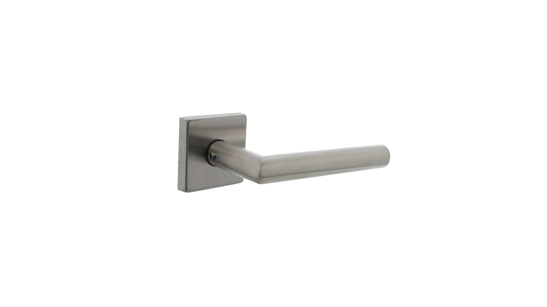 Deurkruk Jura op vierkante massieve rozet 53x53x10 mm rvs ge