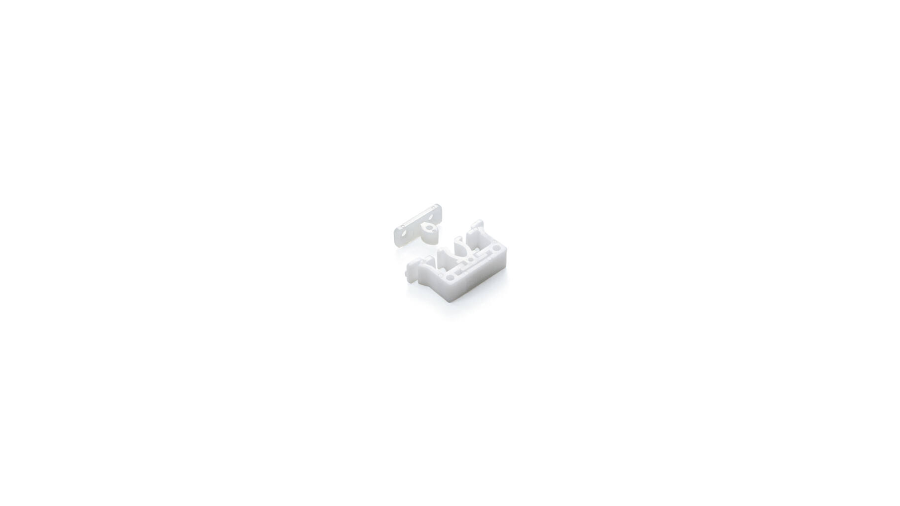 Insteeksnapper wit v/ staal 0,8-1,2mm houdt deur strak dicht