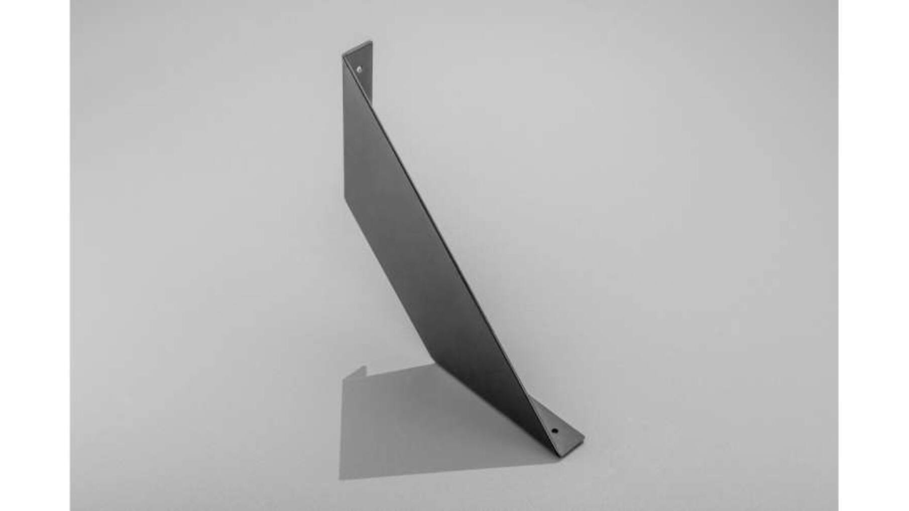 Plankdrager FLAT 20x20cm. mat zwart, per paar