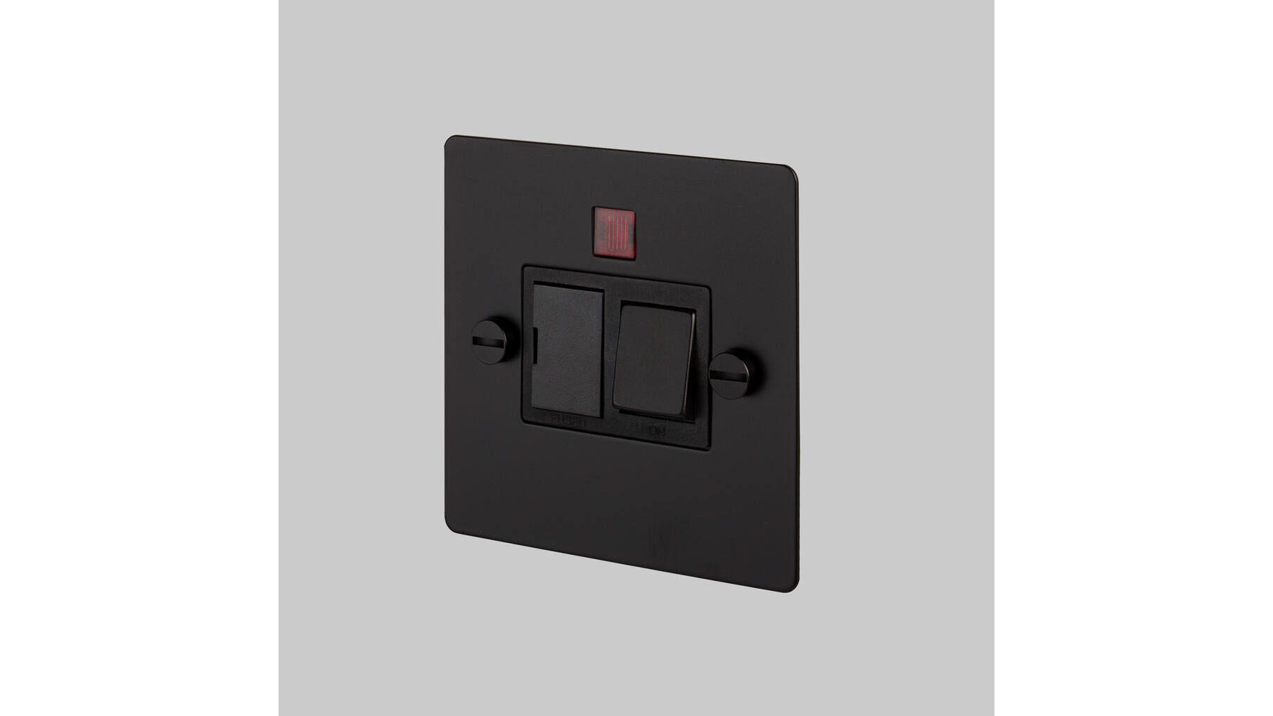 13A Dp Switched Fcu w/ Neon - Black - Black Interior