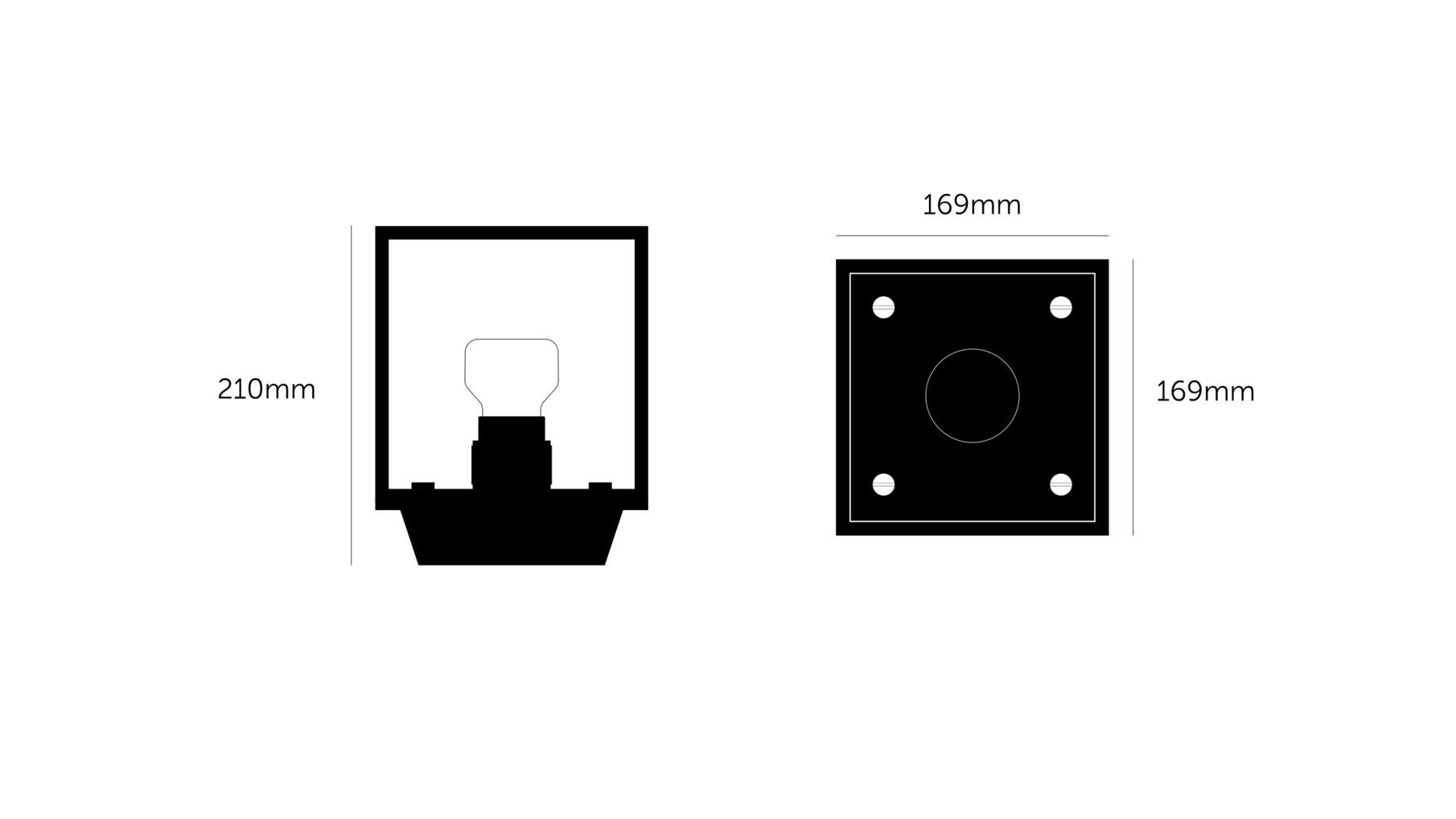 Caged Wall Light/Small/White Marble