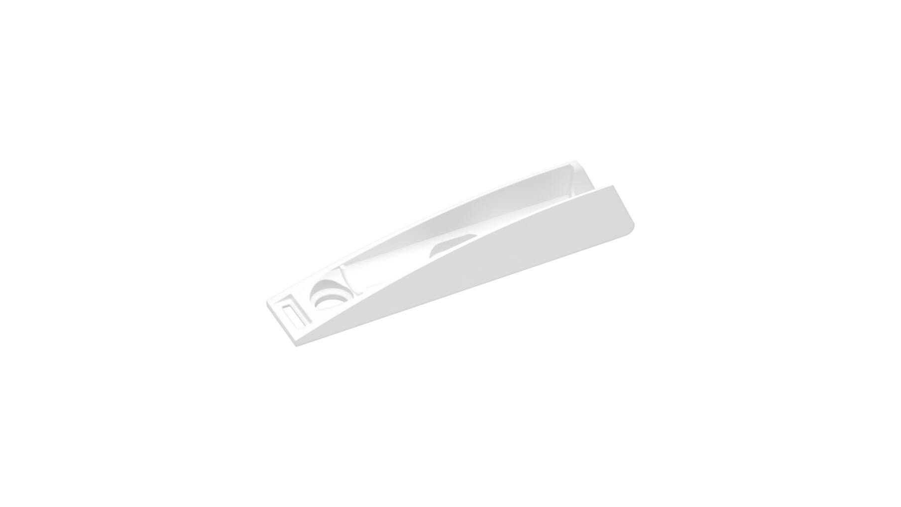 K push Tech basis, voor euroschroeven, wit, L= 78.4mm