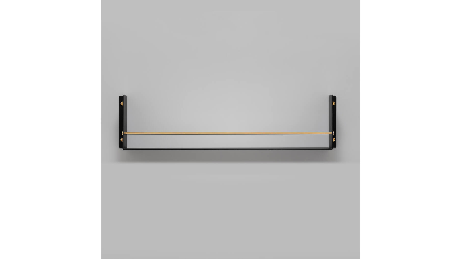 Girder Shelf/Black/Brass