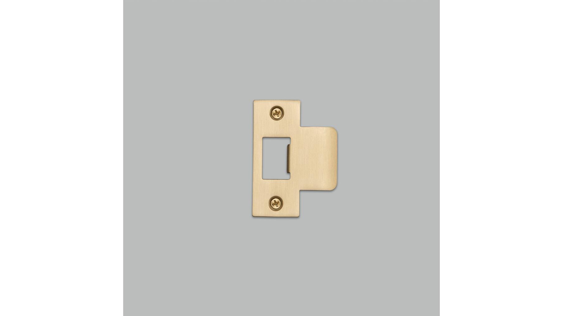 Strike Plate Kit/T Shaped/2 Inch Door/Brass