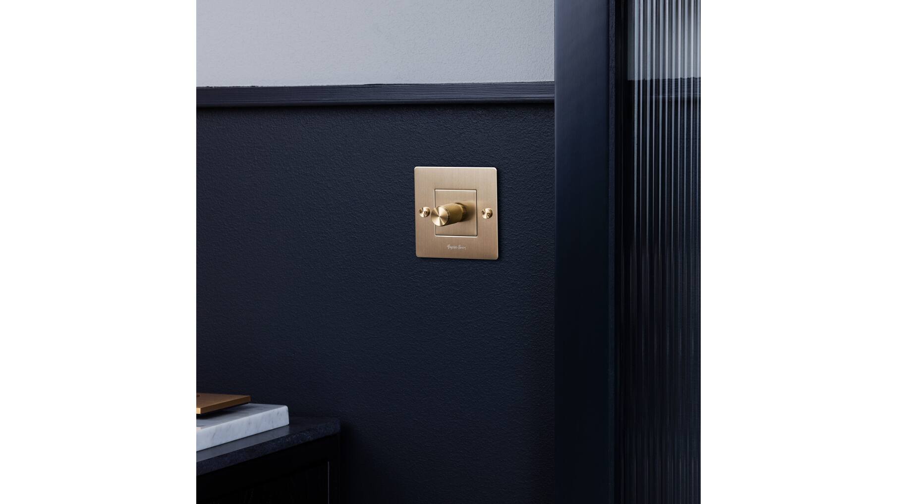 1G Dimmer/100W Led/2 Way/Brass