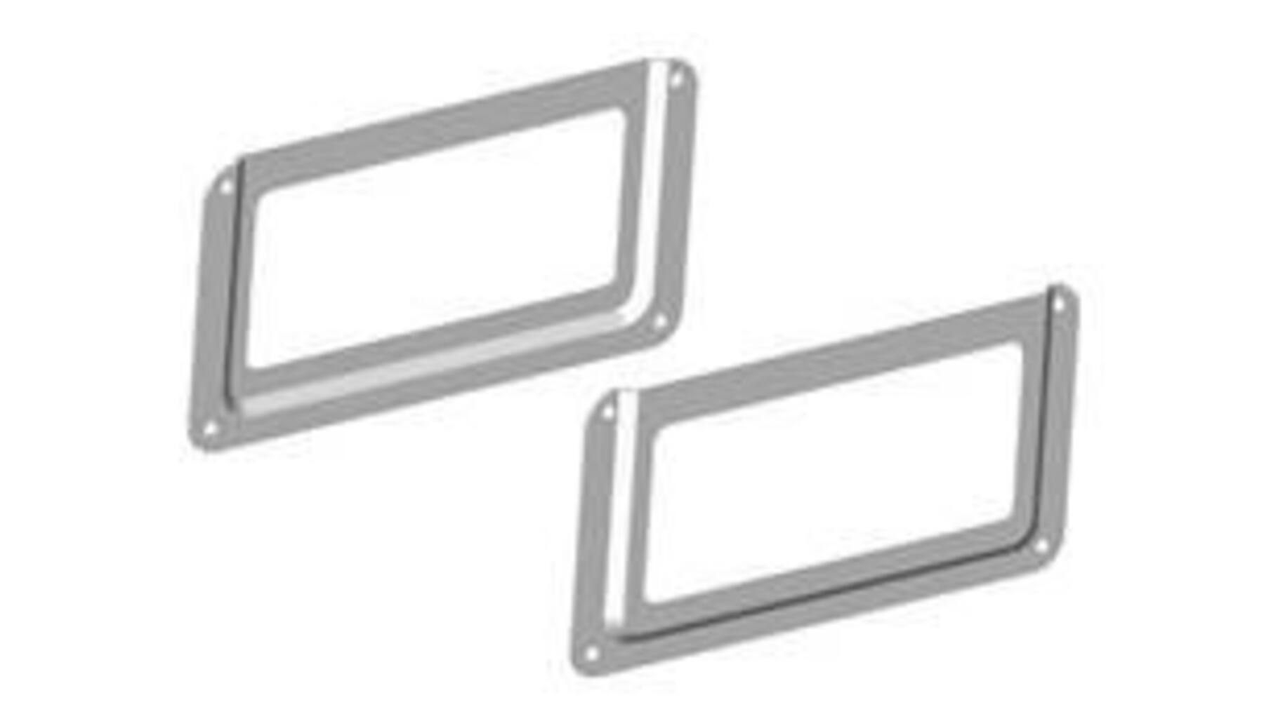 Etiketraam 76x25mm vernikkeld