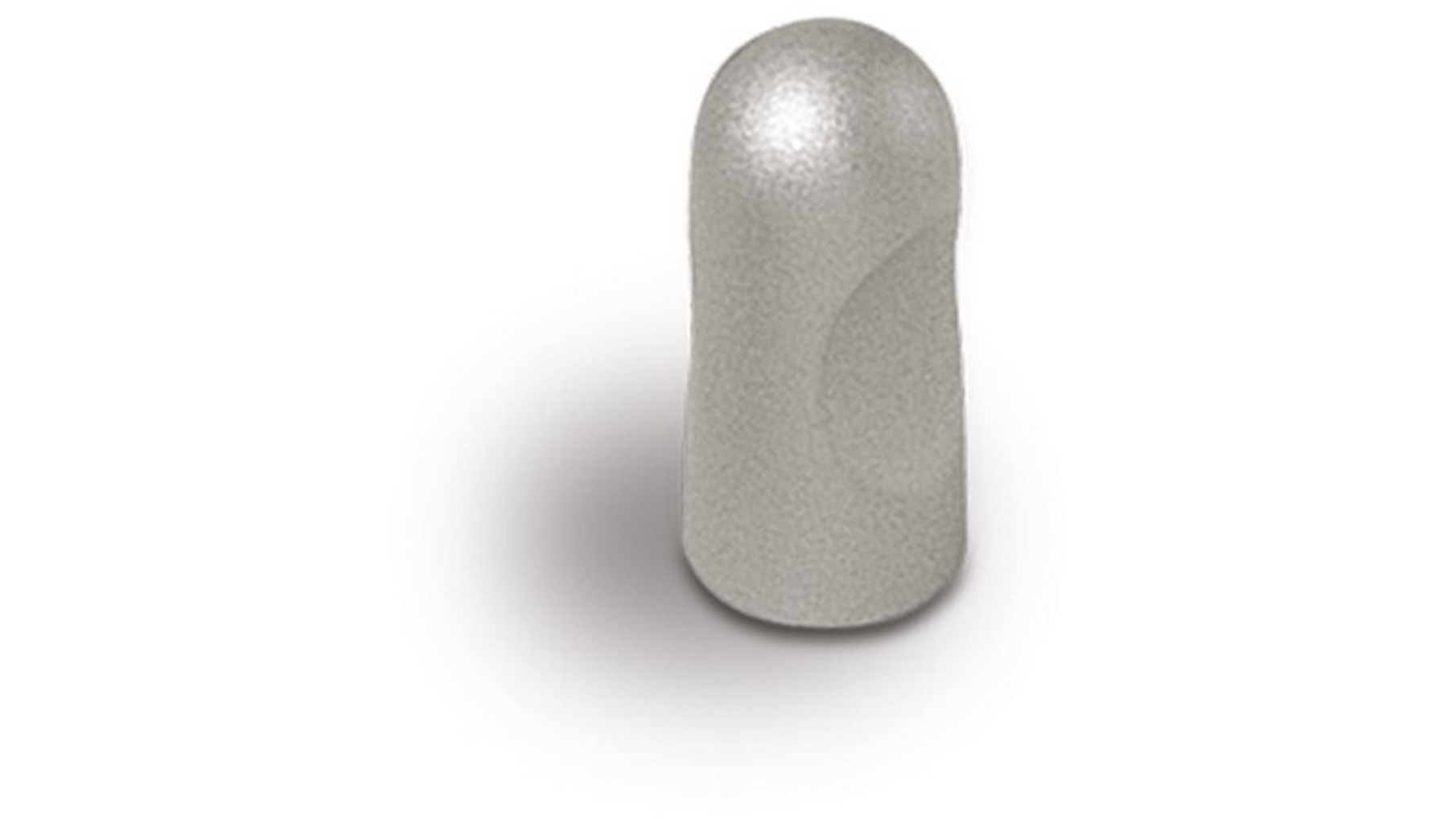 Knop BLOCK geborsteld nikkel 37x25mm, hartmaat 16mm