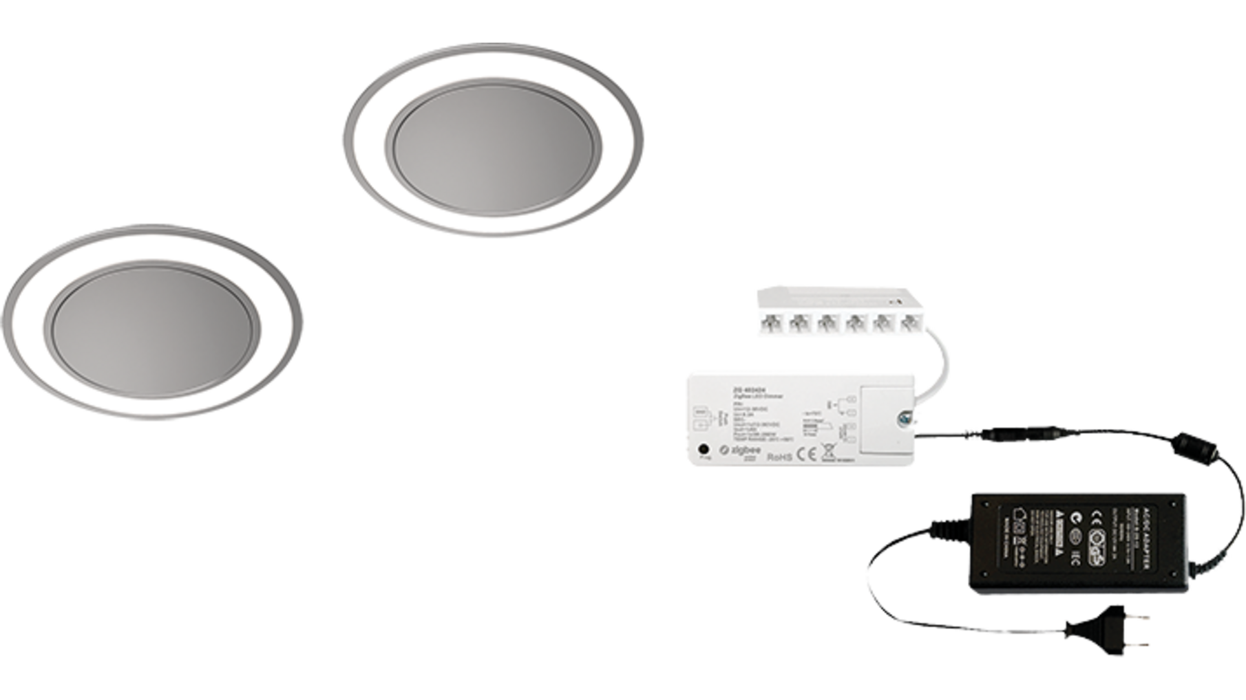 1 x Holl TH Edel. Look 24V + Zigbee ontvanger + Driver 24W