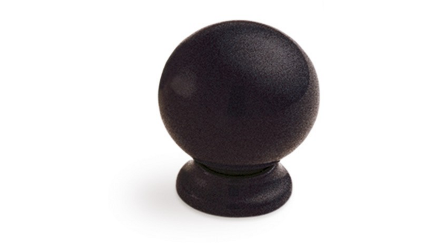 Knop kunststof zwart diameter 28mm