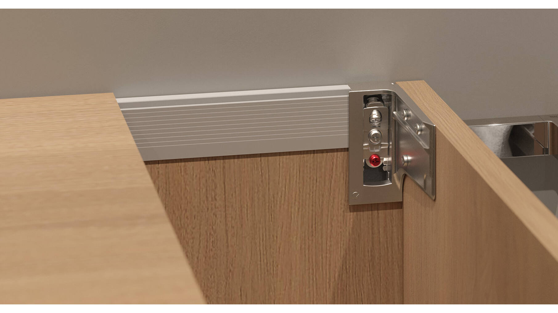 Kastophanger LIBRA H7 links, v alu profiel, om te schroeven
