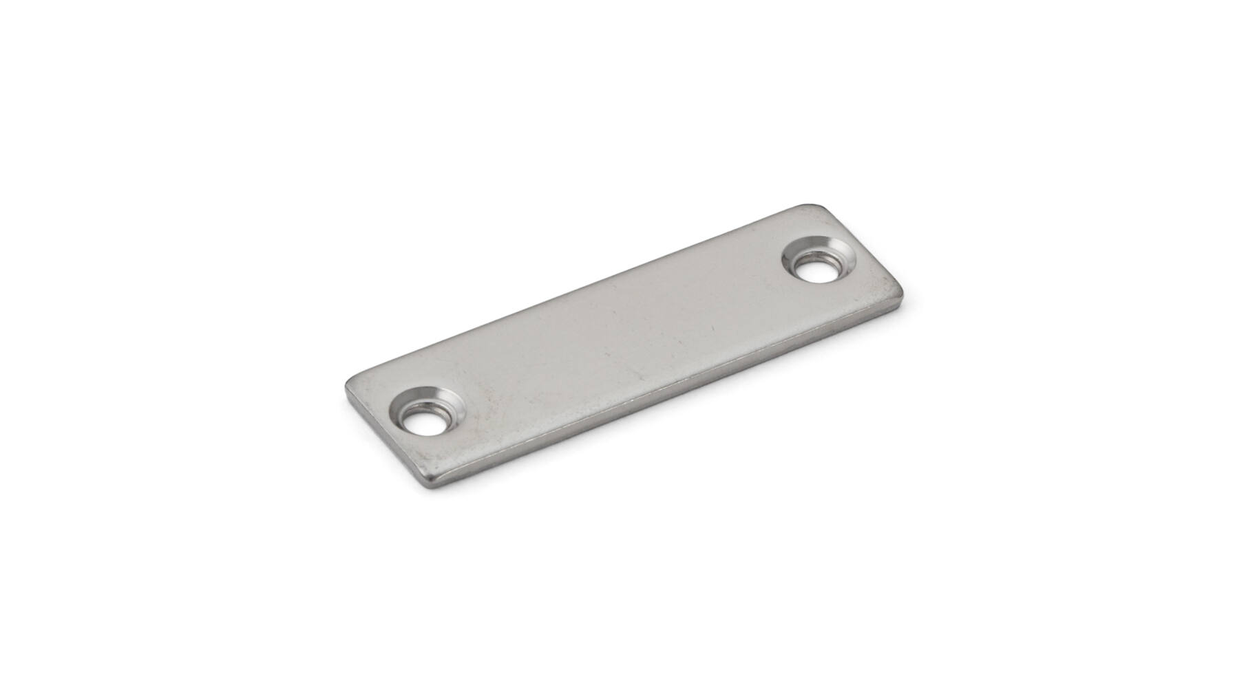 Contraplaat 49x15x2mm, RVS, voor magneetsnapper