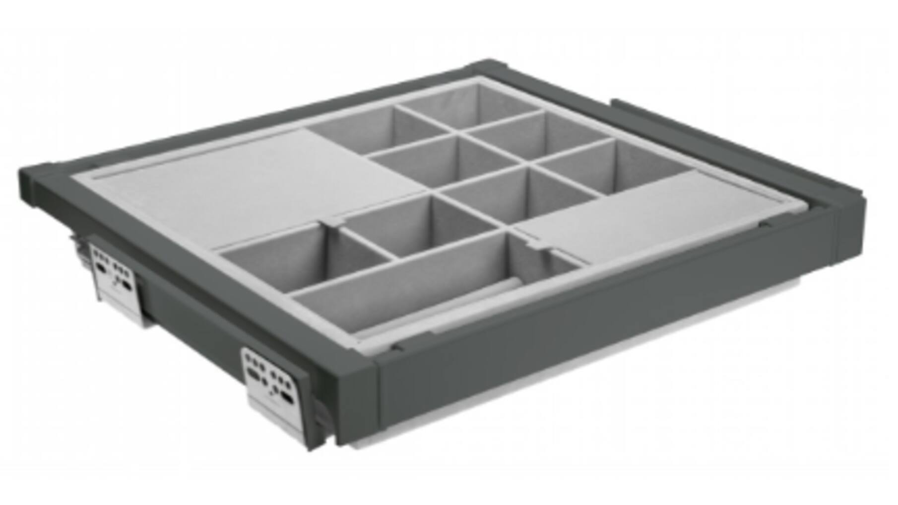 Lade met vakken, 800 mmSOFT-CLOSE, antraciet