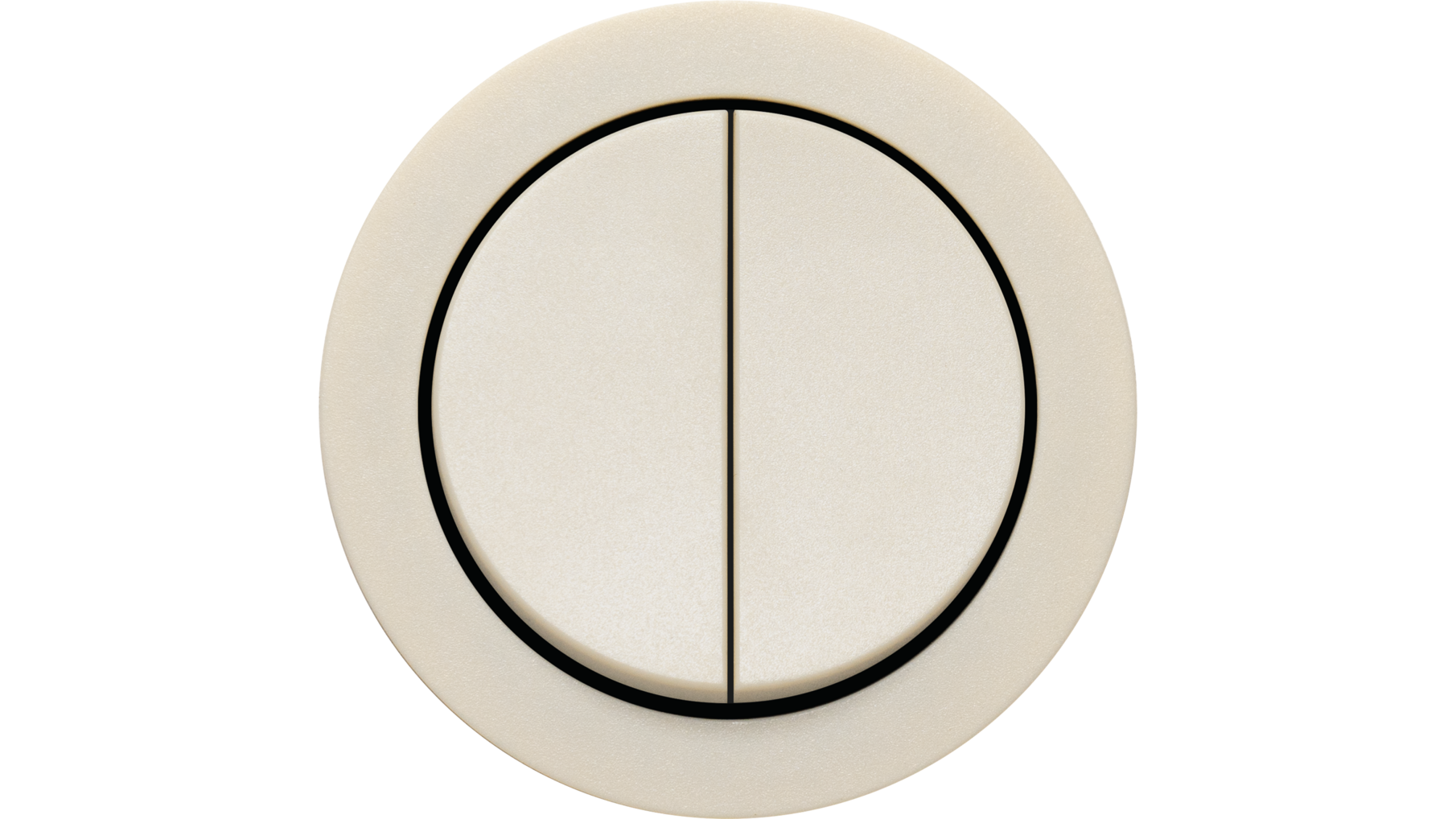 Rond 2.0 Two-circuit switch -s. trim - basic cream