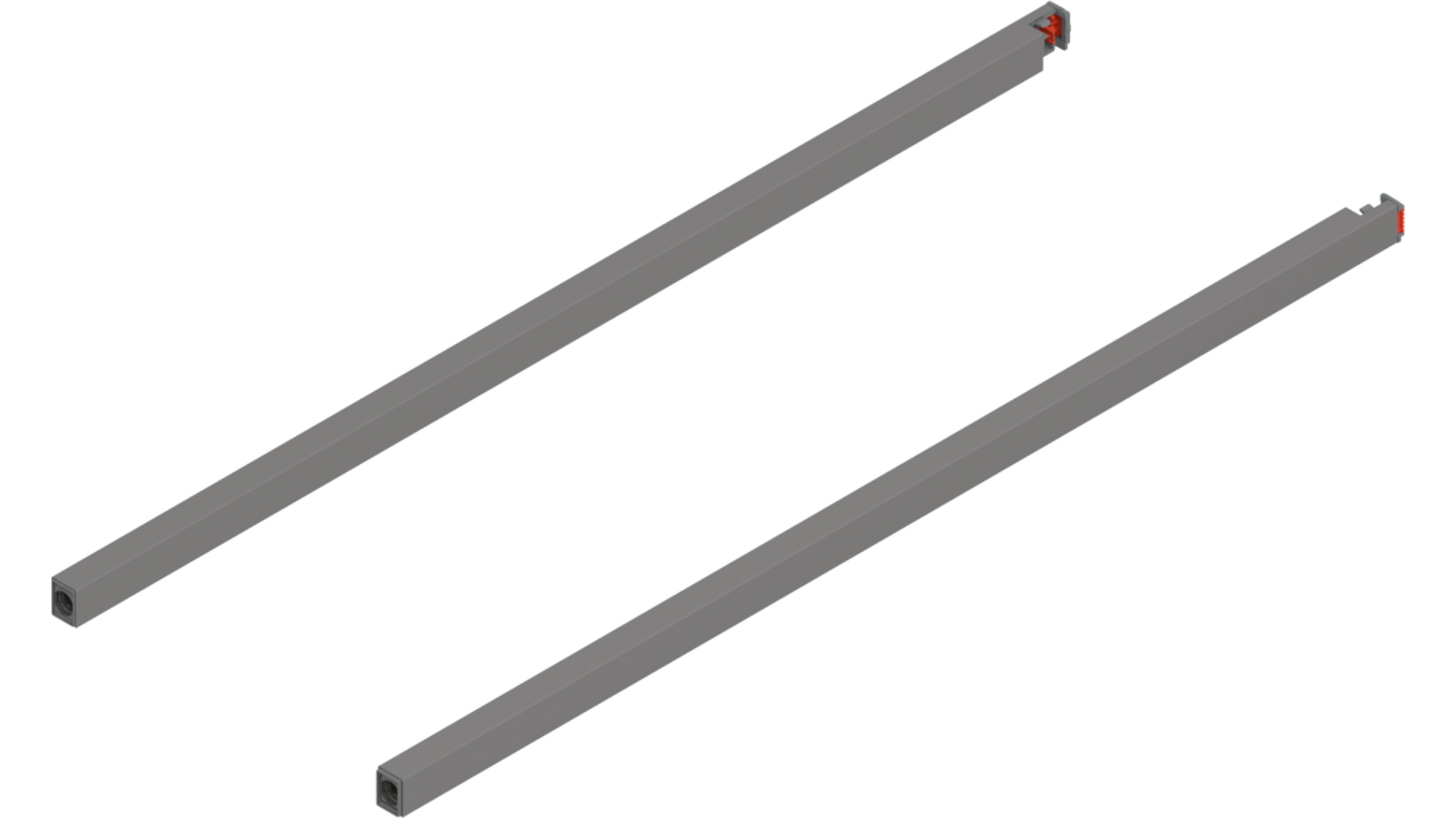 Reling L+R voor Merivobox, 600mm indiumgrijs