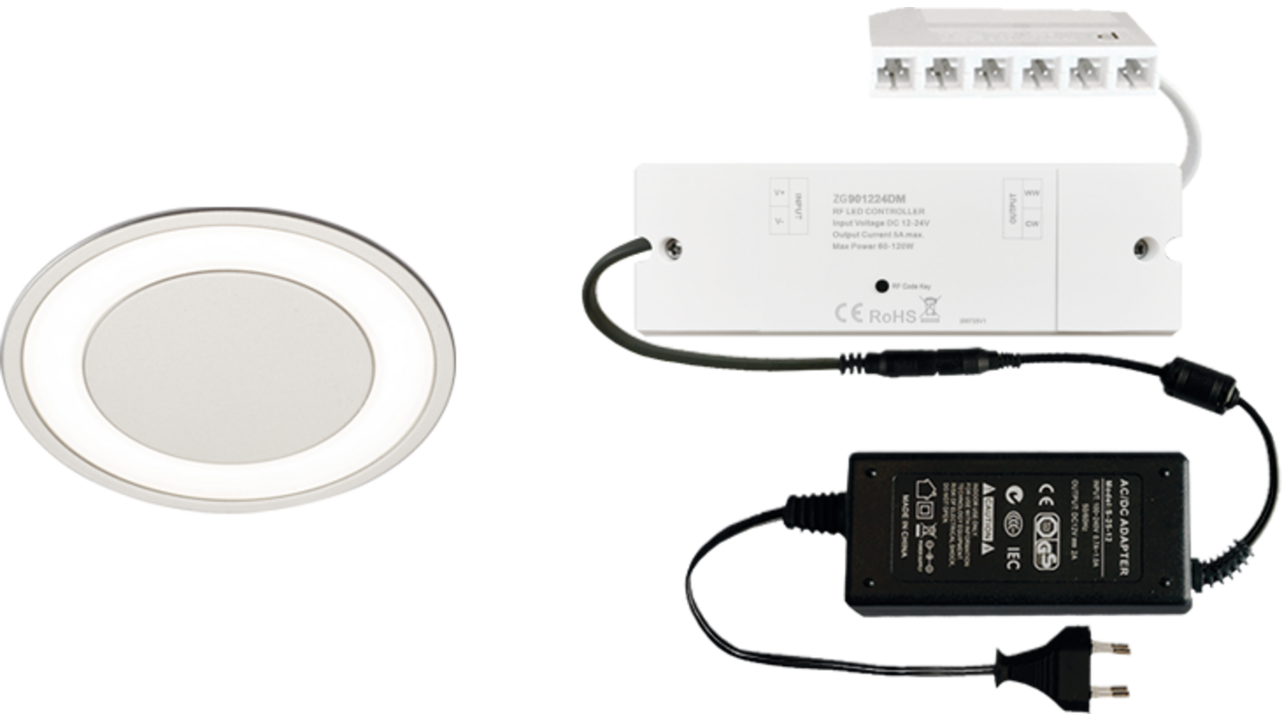 6x Kronos Edel.Look D-Motion + ZigBee ontvanger + Driver 24W