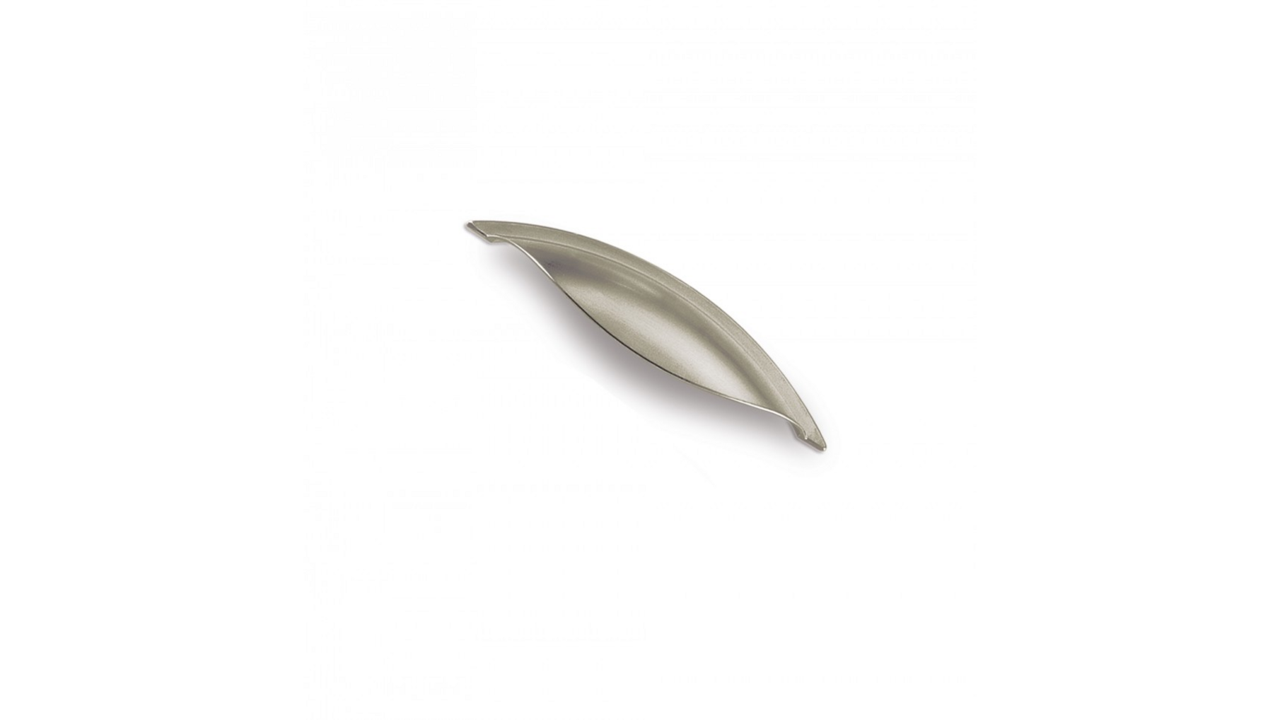 Greep geborsteld nikkel 130x34mm, hartmaat 64mm