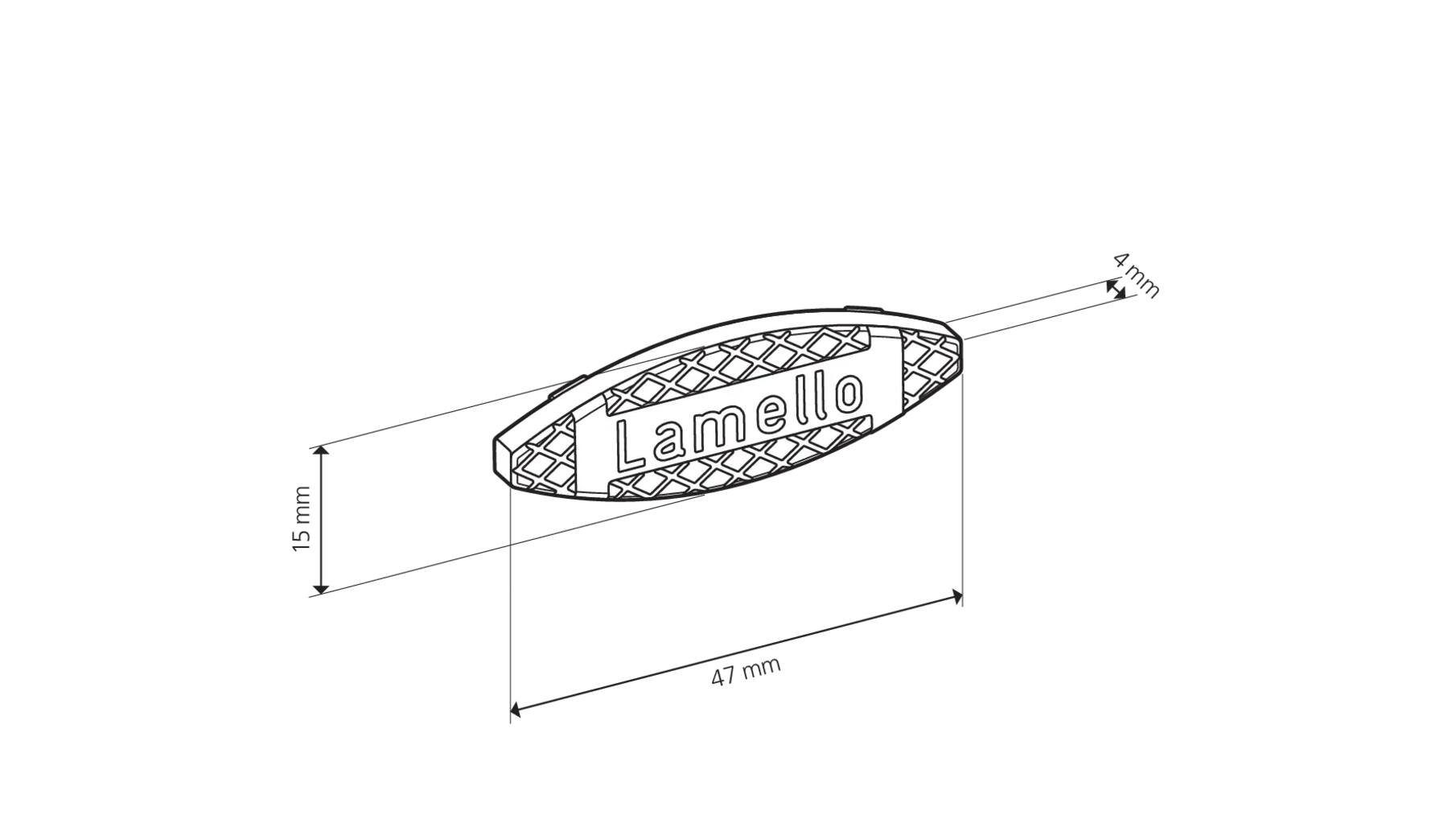 Lamellen type 0, (47x15x4 mm), 1000 stuks/doos