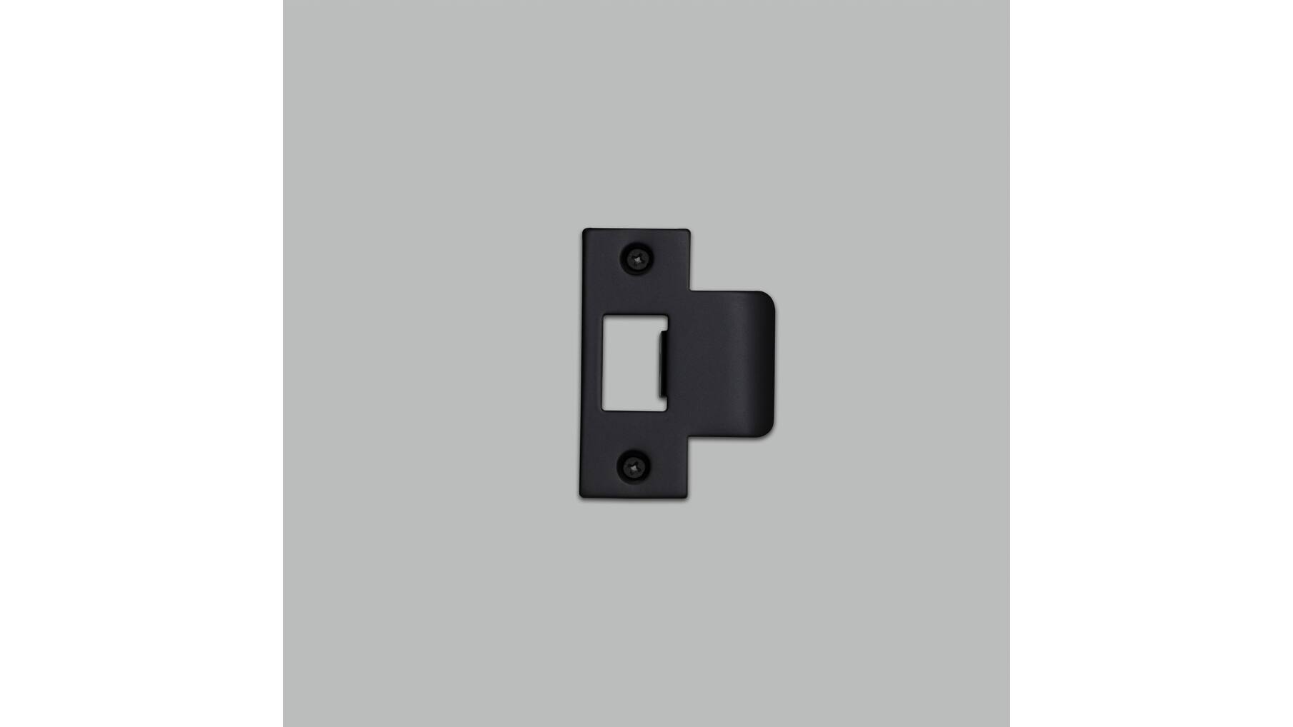 Strike Plate Kit/T Shaped/2 Inch Door/Black