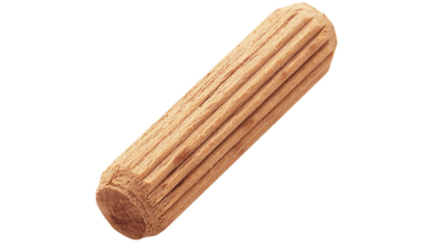 Houten duvels 8x30mm beukenhout geribbeld, DIN 68150