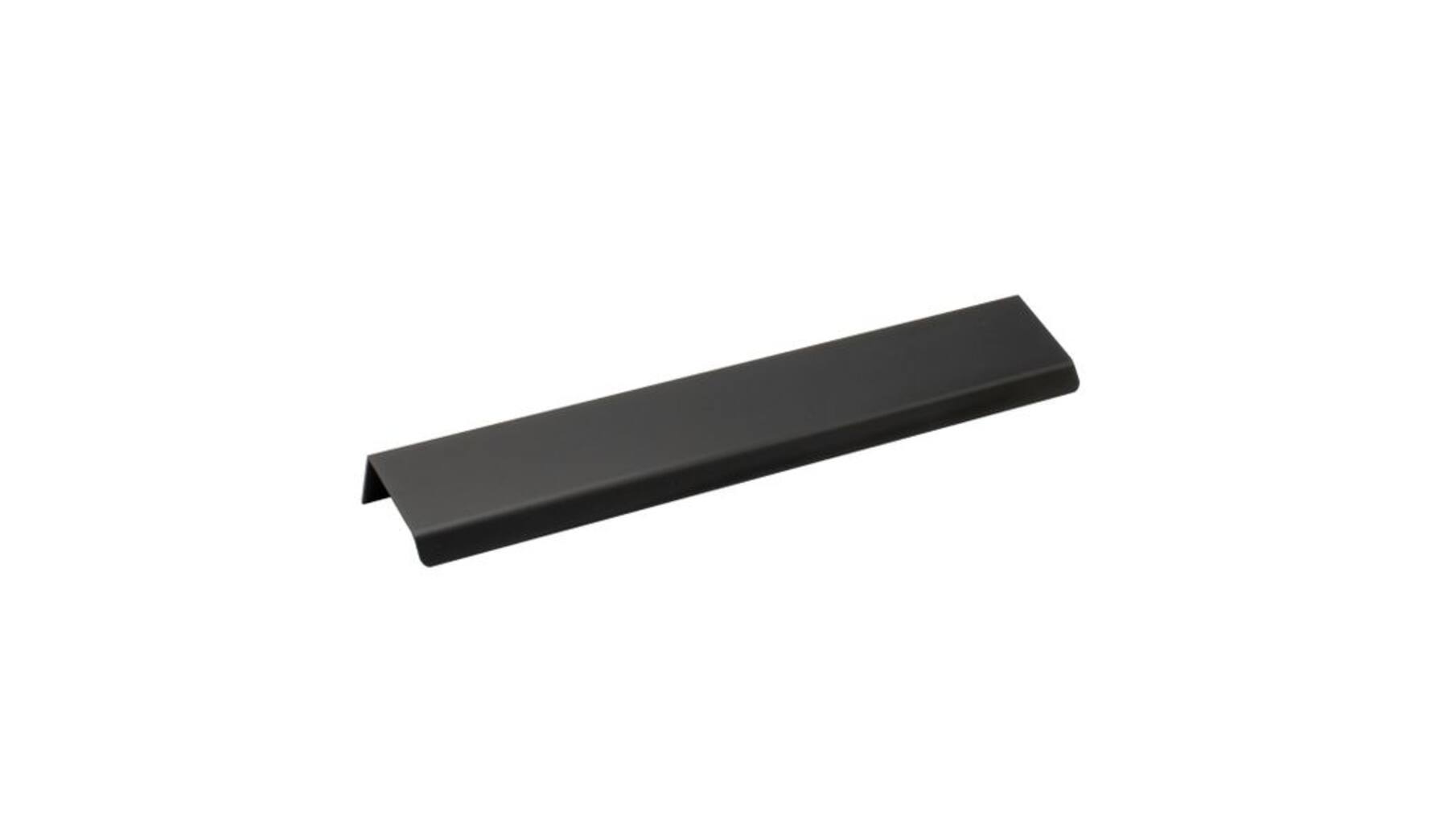 Greep mat zwart, h.o.h. 128mm, totale lengte 200mm