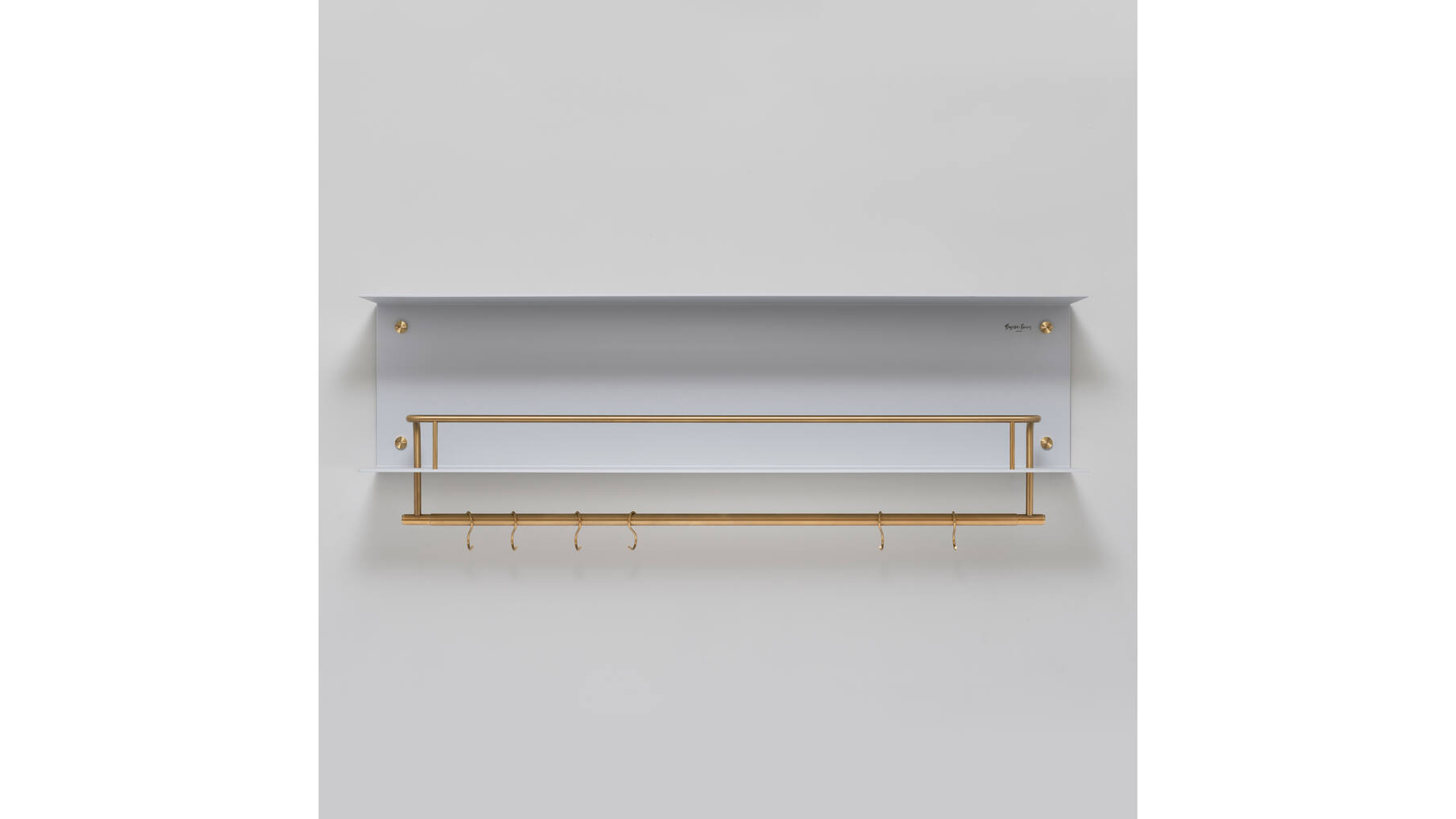 Hanger Shelf/Stone/Brass