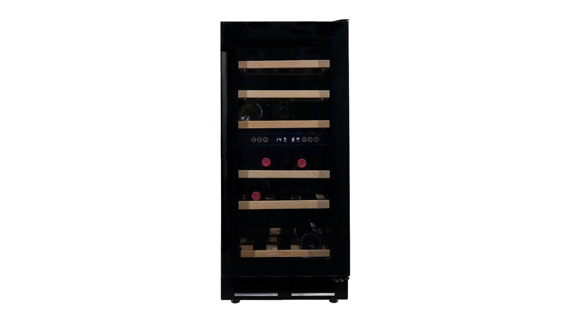 Vinata Wijnklimaatkast Premium, vol glazen deur, 32 Flessen