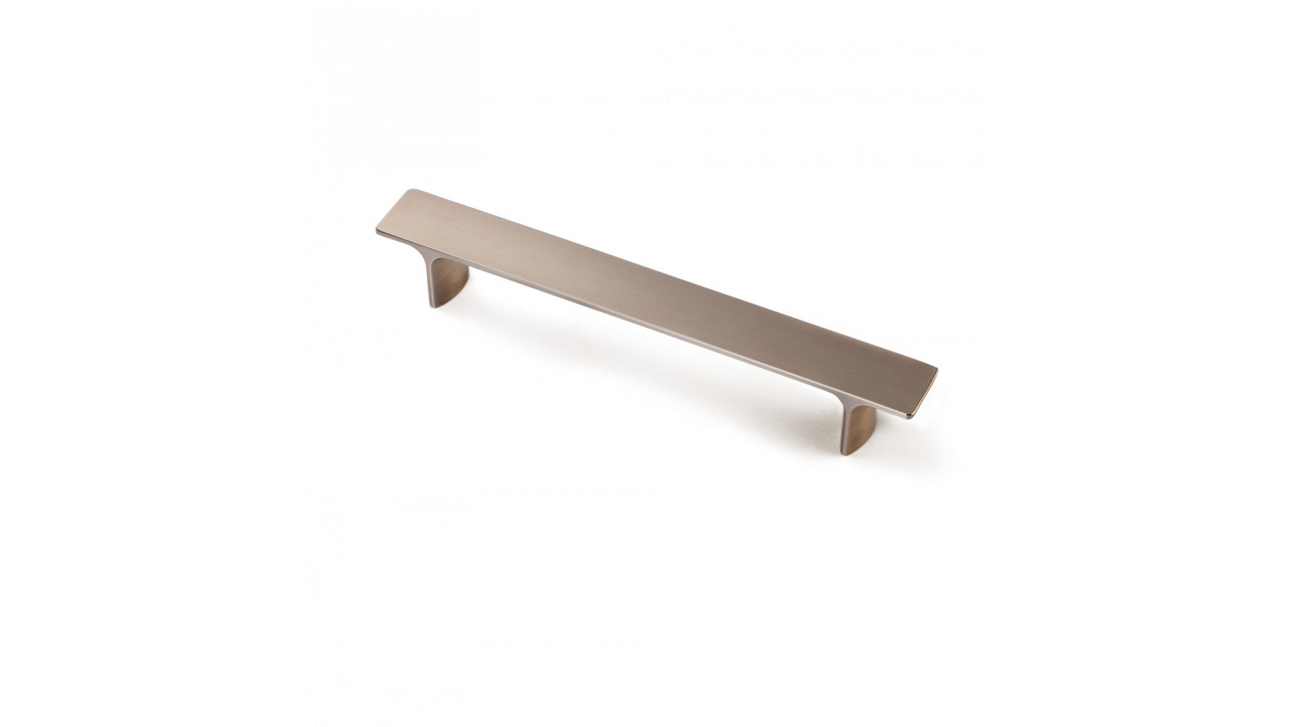 Greep JAZZ geb. nikkel 204x25x29mm, hartmaat 160mm