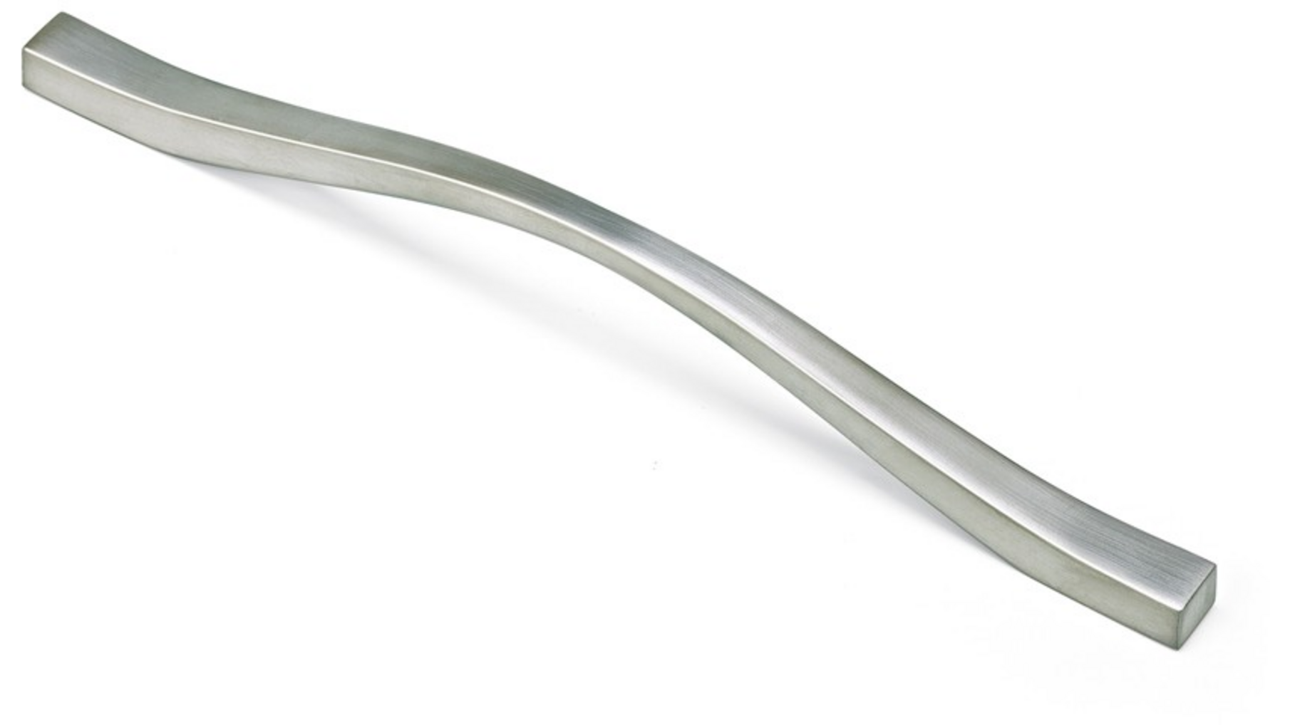 Greep POST geborsteld nikkel 213x31x20mm, hartmaat 192mm