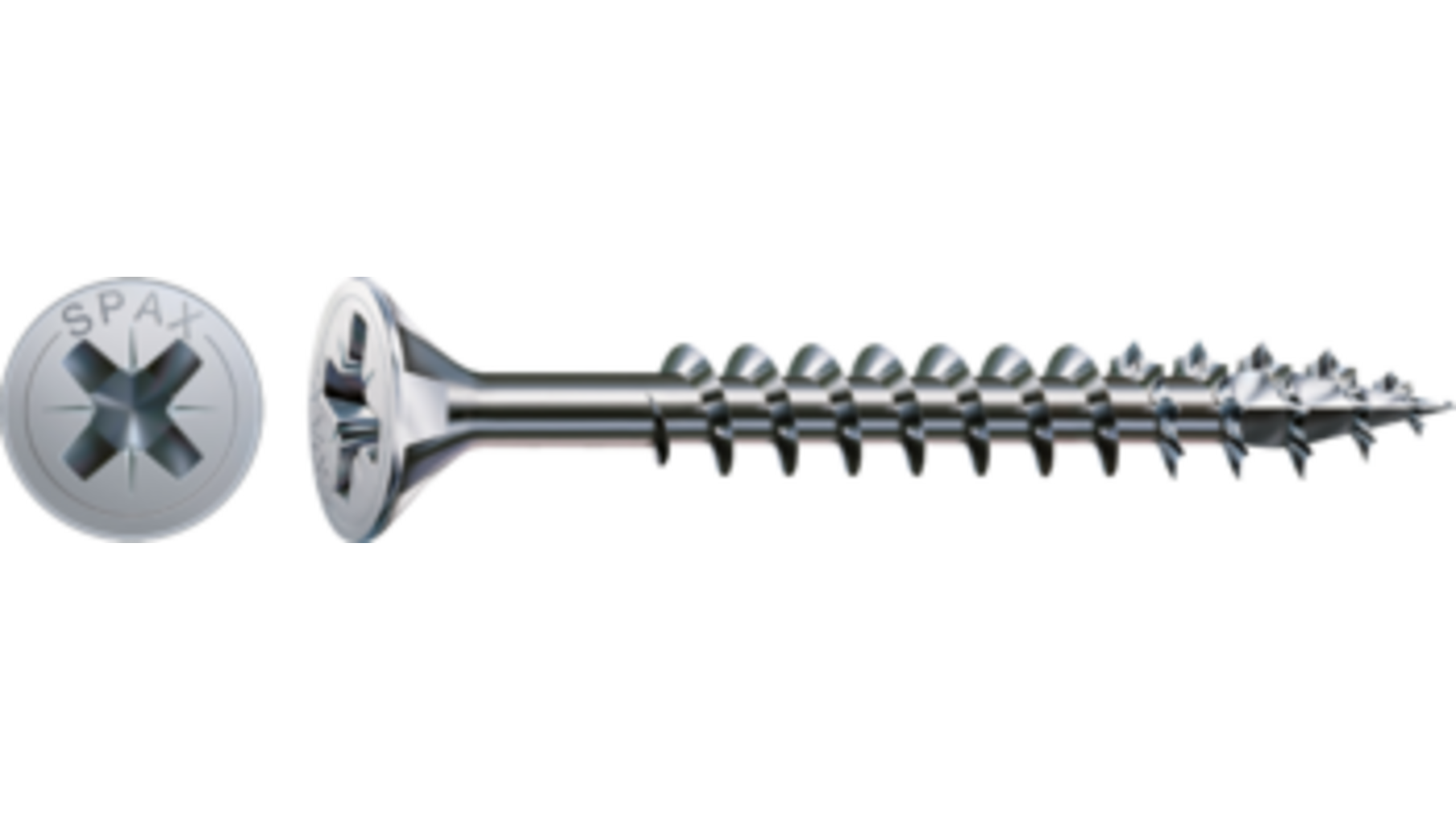 Spax kruiskop 4,0x45 PK verzinkt voldraad VE= 500 st