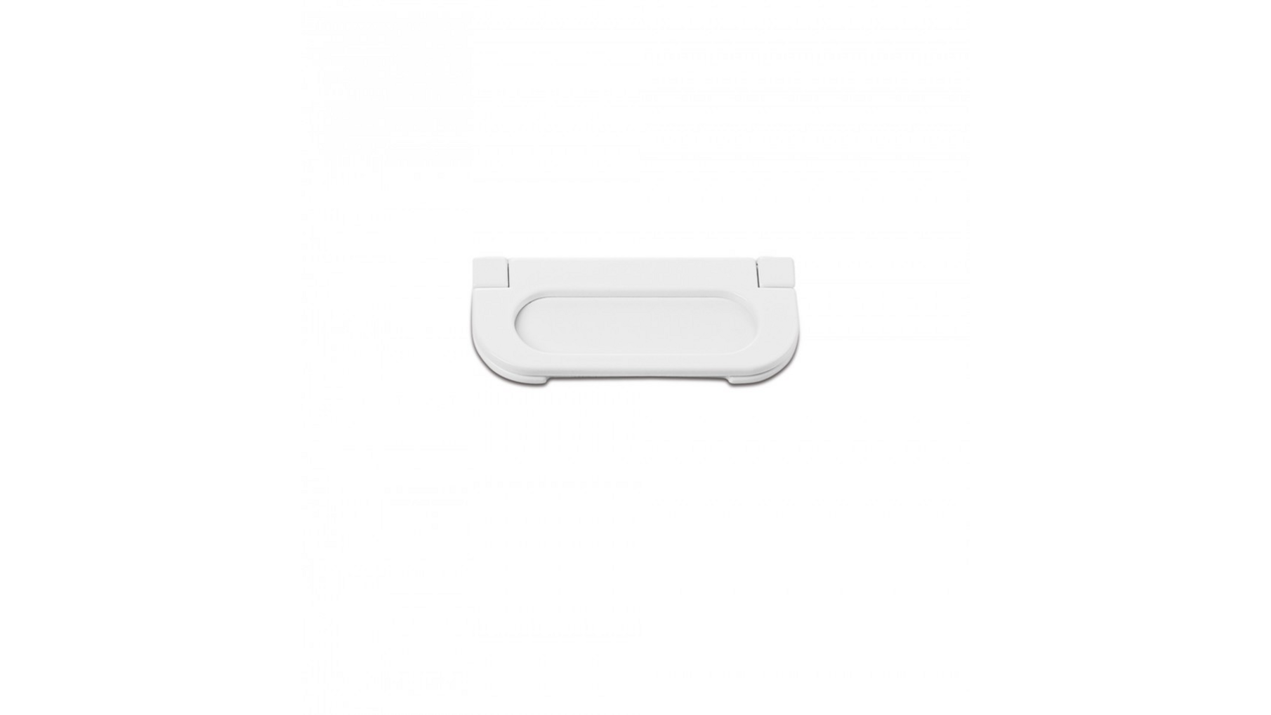 Komgreep glans wit 36x36mm