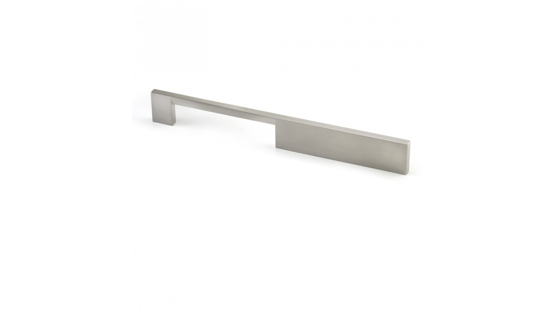 Greep I-SPAZIO geb. nikkel 260x8x32mm, hartmaat 192mm