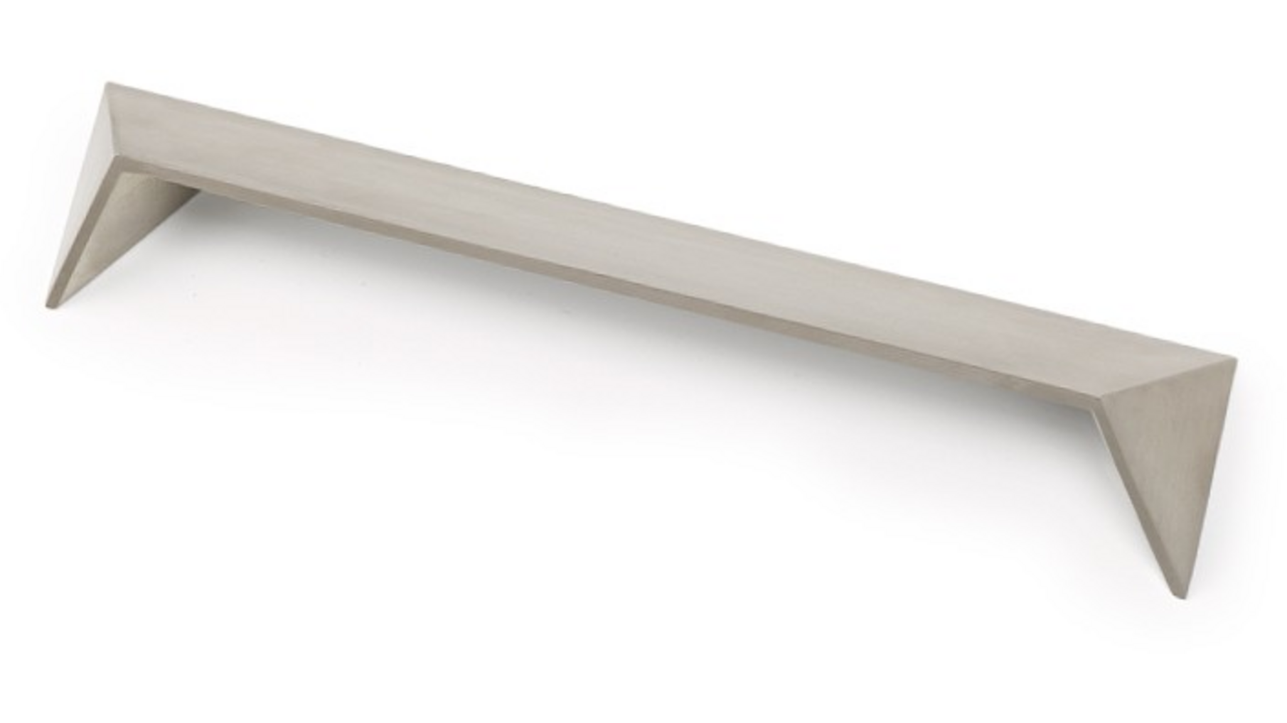 Greep POST geborsteld nikkel 149x31x20mm, hartmaat 128mm