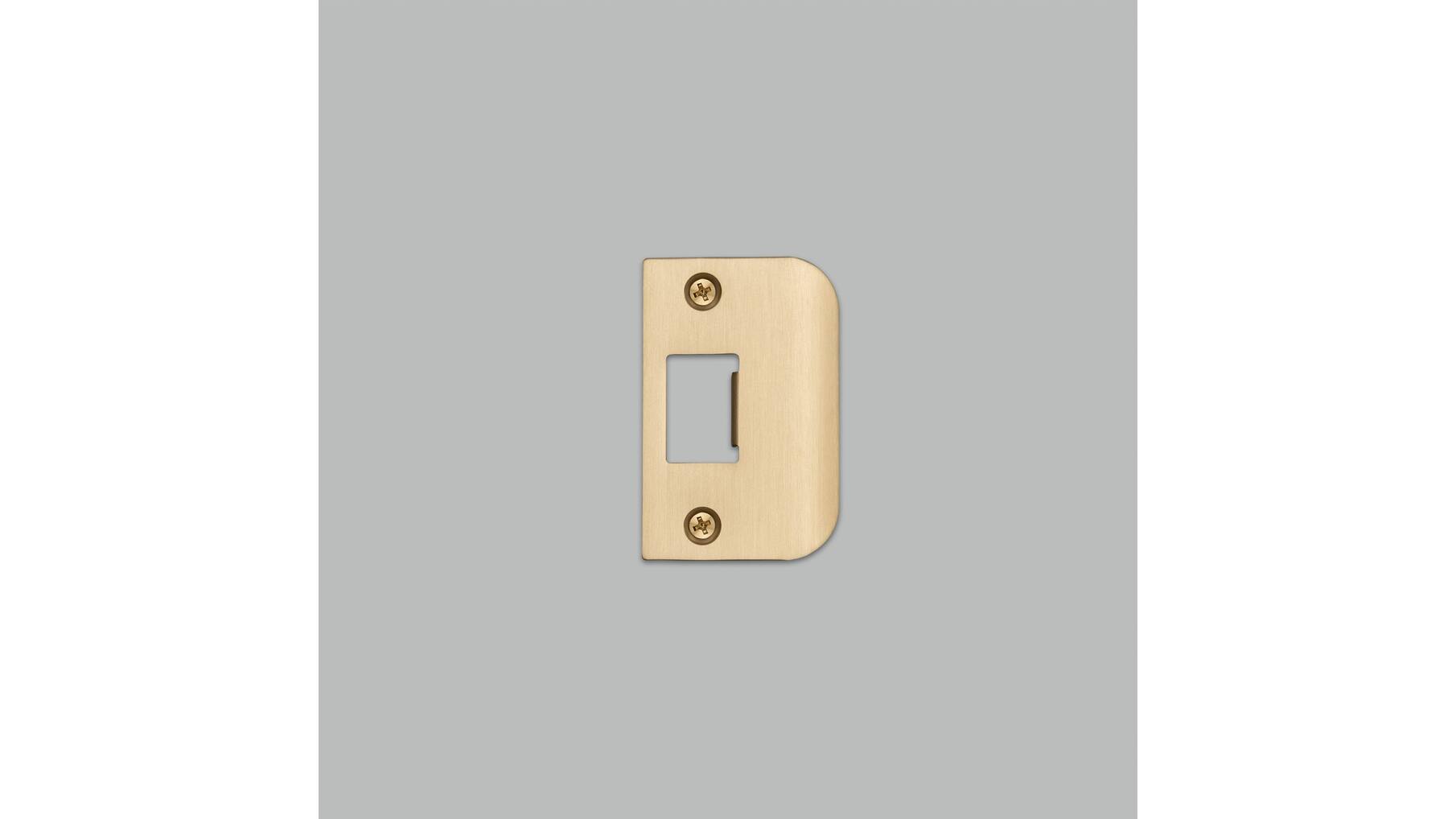 Strike Plate Kit/D Shaped/Standard Door/Brass