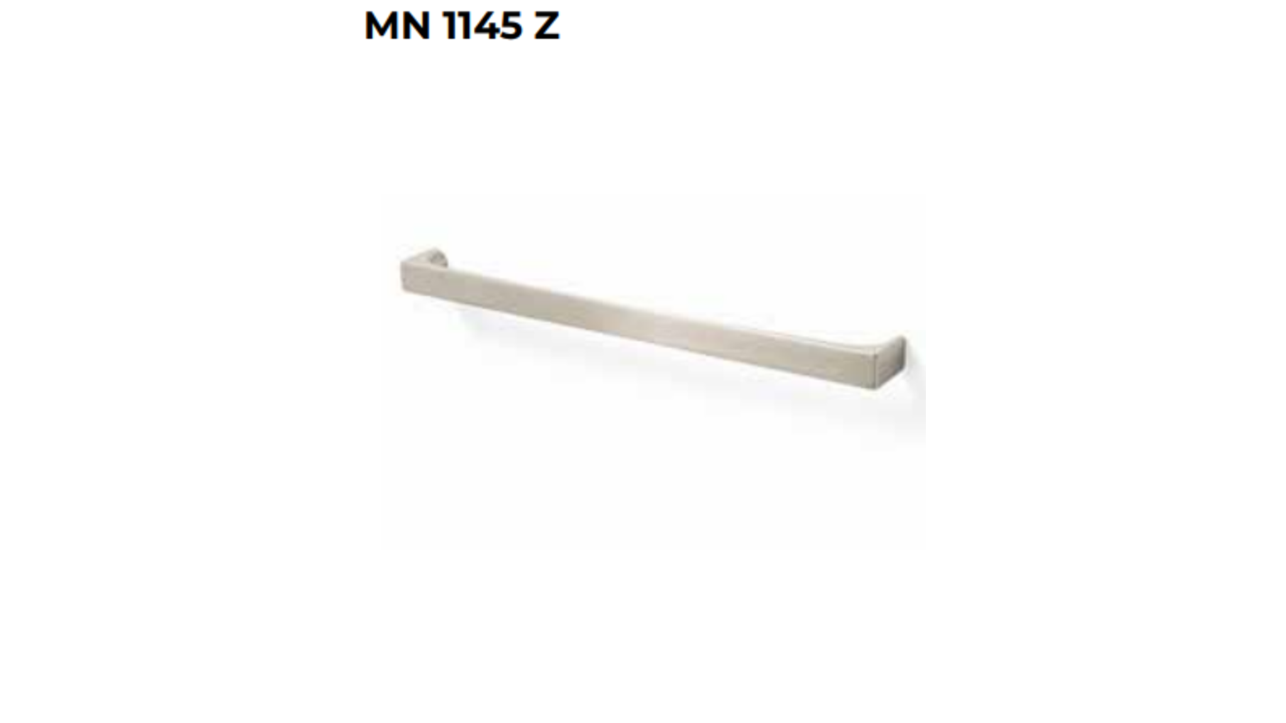 Greep 104x28x16mm mat nikkel glanzend, hartmaat  96mm