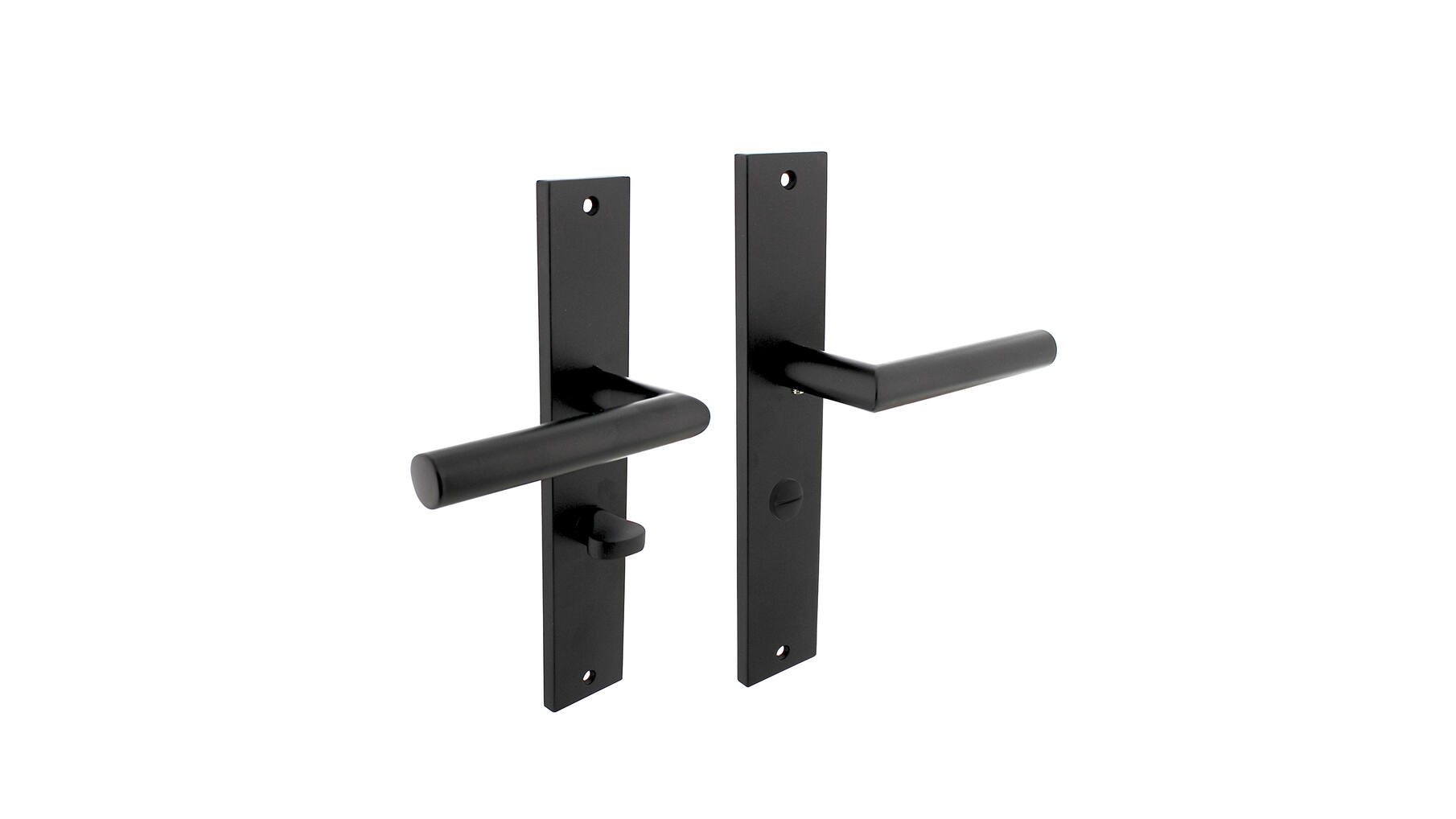 Deurkruk Bastian op schild 245x45 mm WC63/8 mm