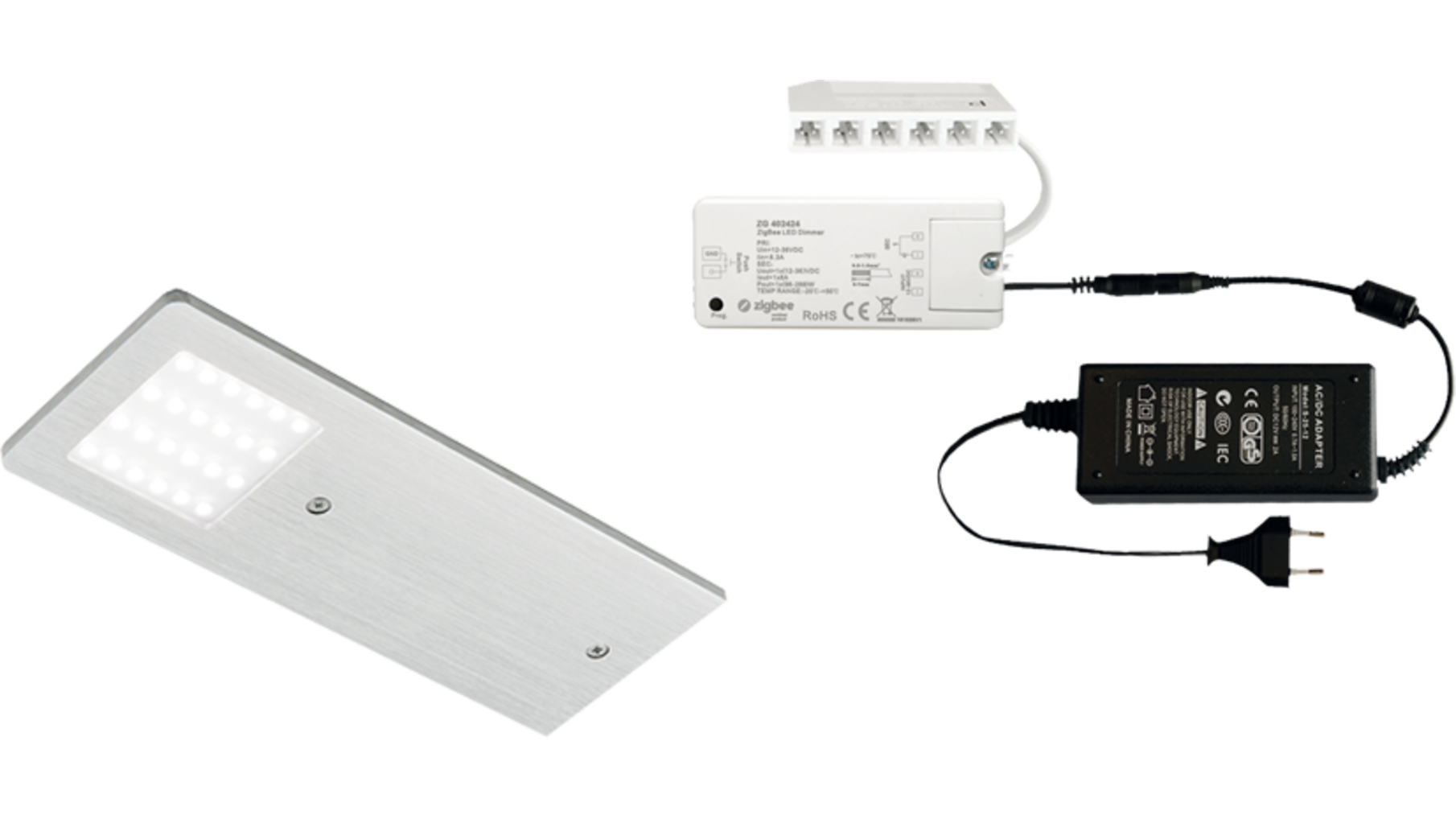 5x Polar SE Alum. 24V + ZigBee ontvanger  + Driver 36W