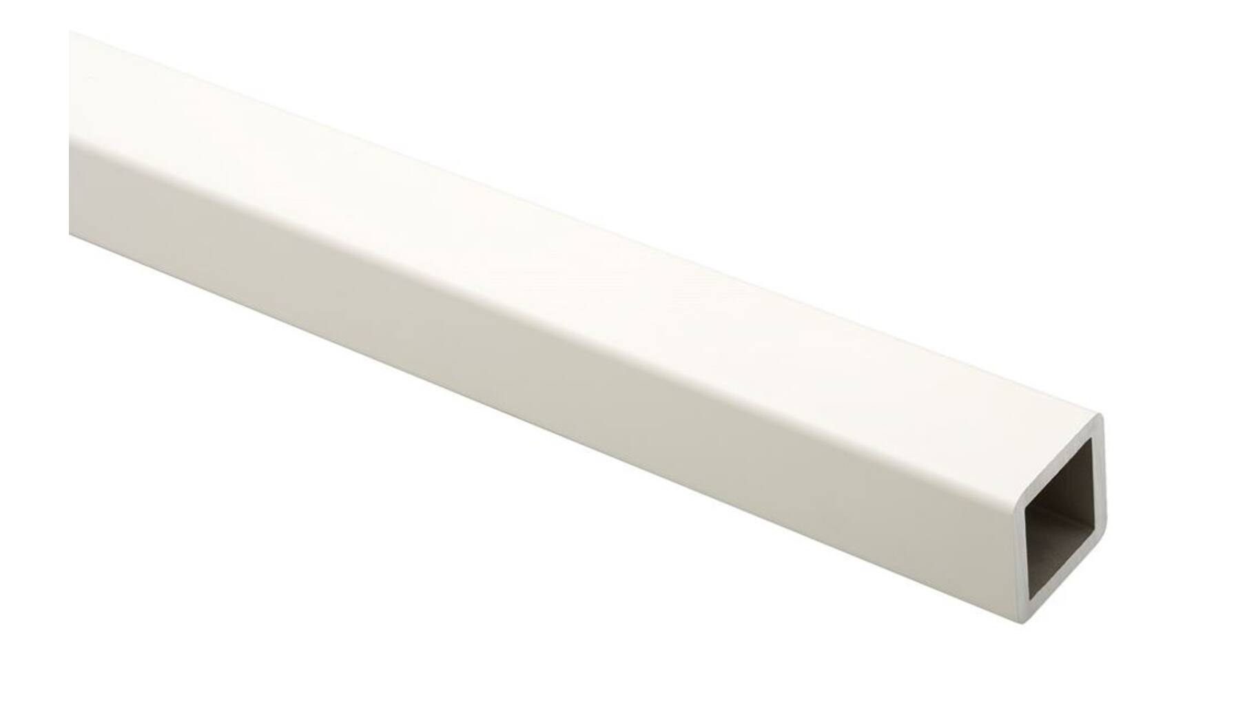 Koker 28x28x3,5 aluminium wit