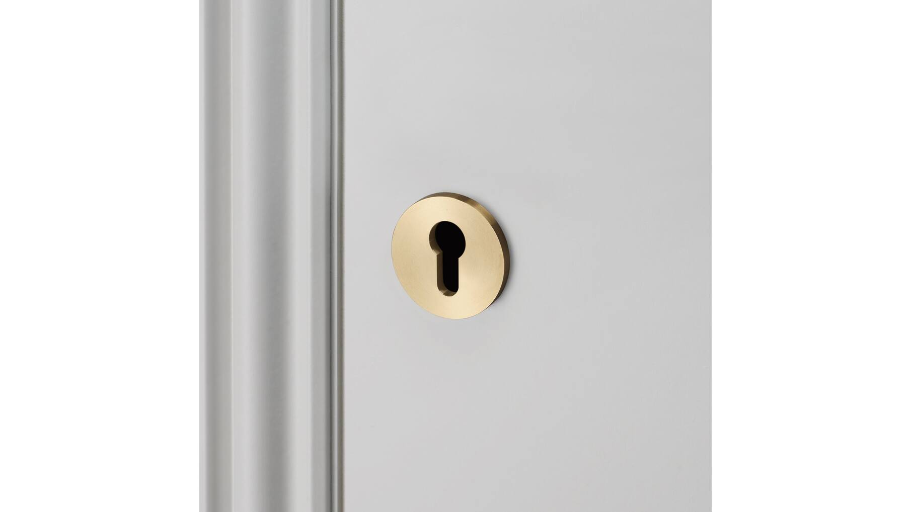 Escutcheon Plate/Euro Profile/Brass