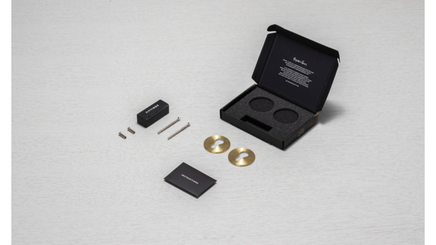 Escutcheon Plate/Euro Profile/Brass