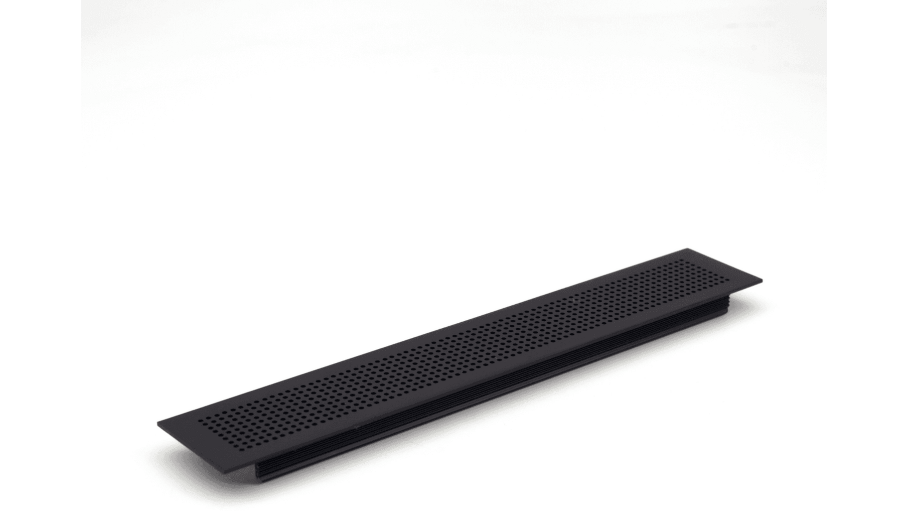 Luchtrooster aluminium mat zwart 210x36mm