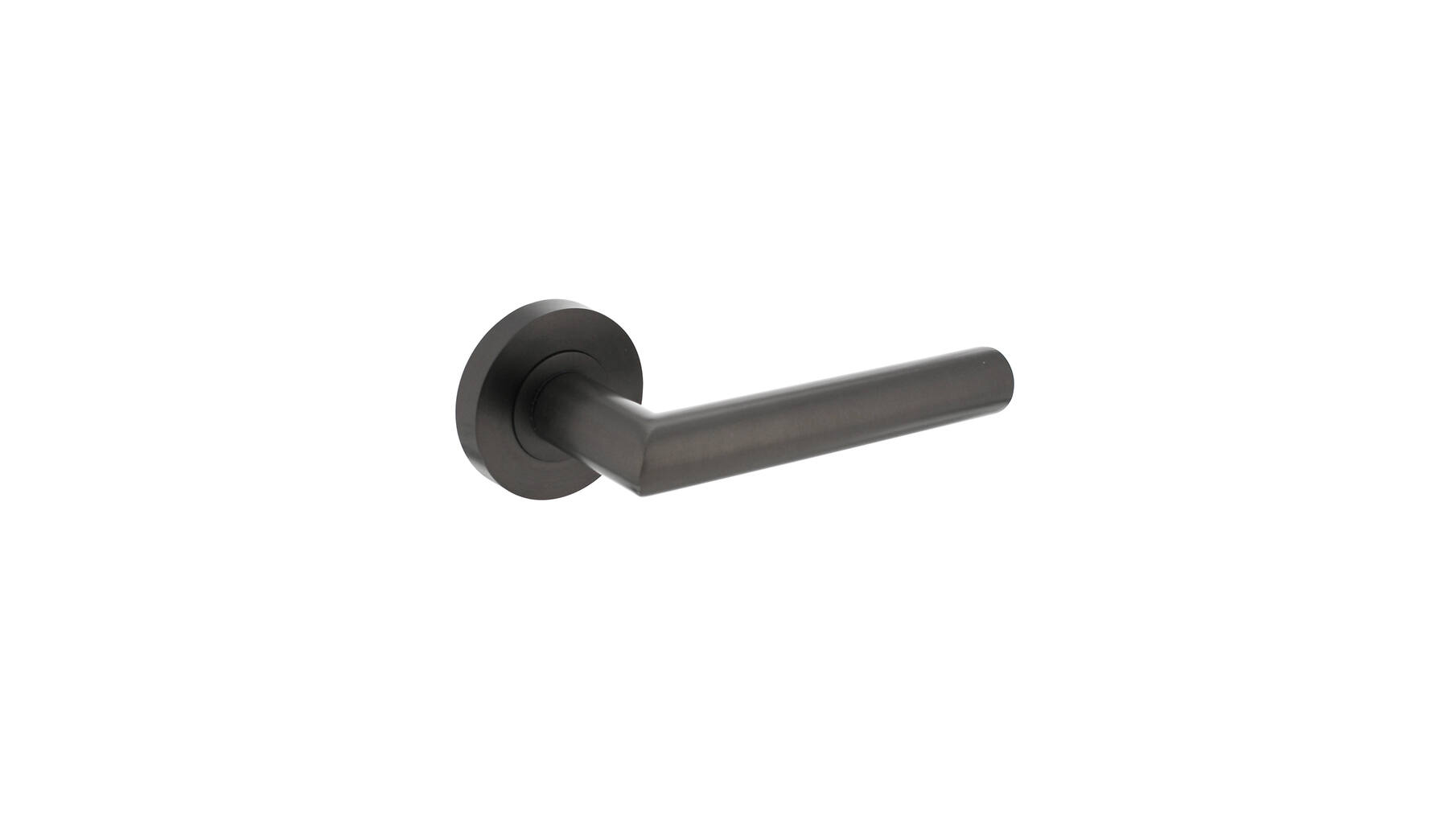 Deurkruk Bastian op ronde rozet ø52x10mm antracietgrijs