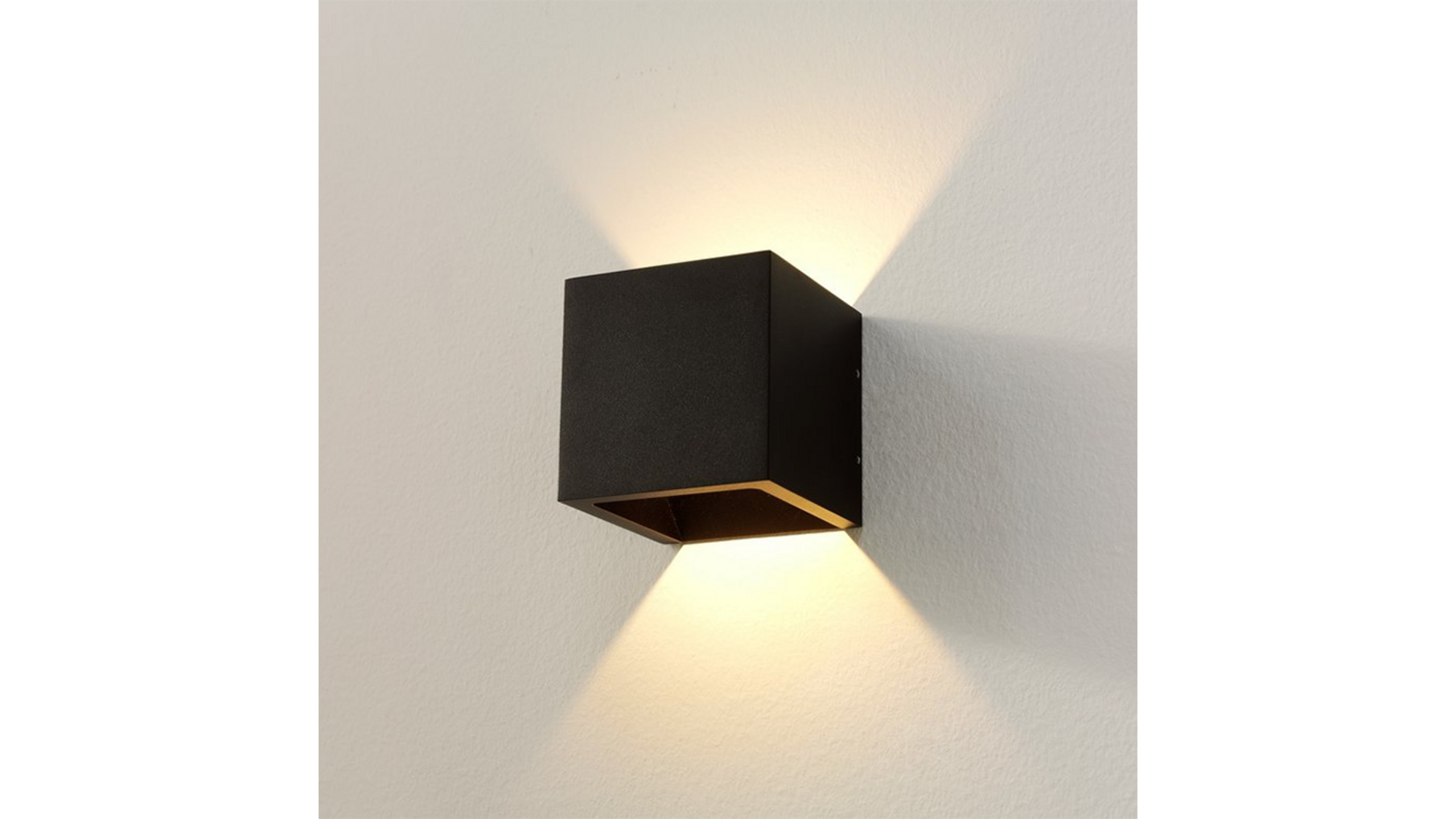 Wandlamp Vigo Up/down zwart IP54