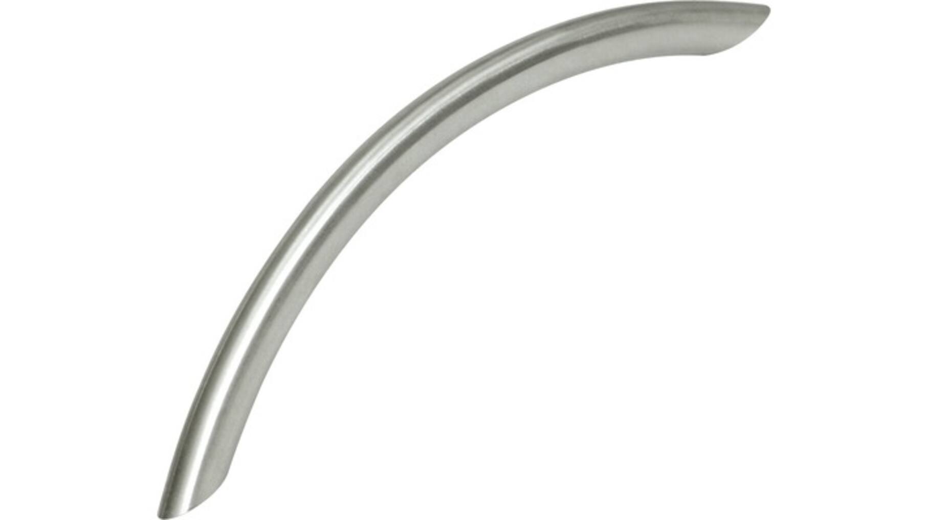 Greep 10x224mm boog, RVS look, totale lengte 264mm