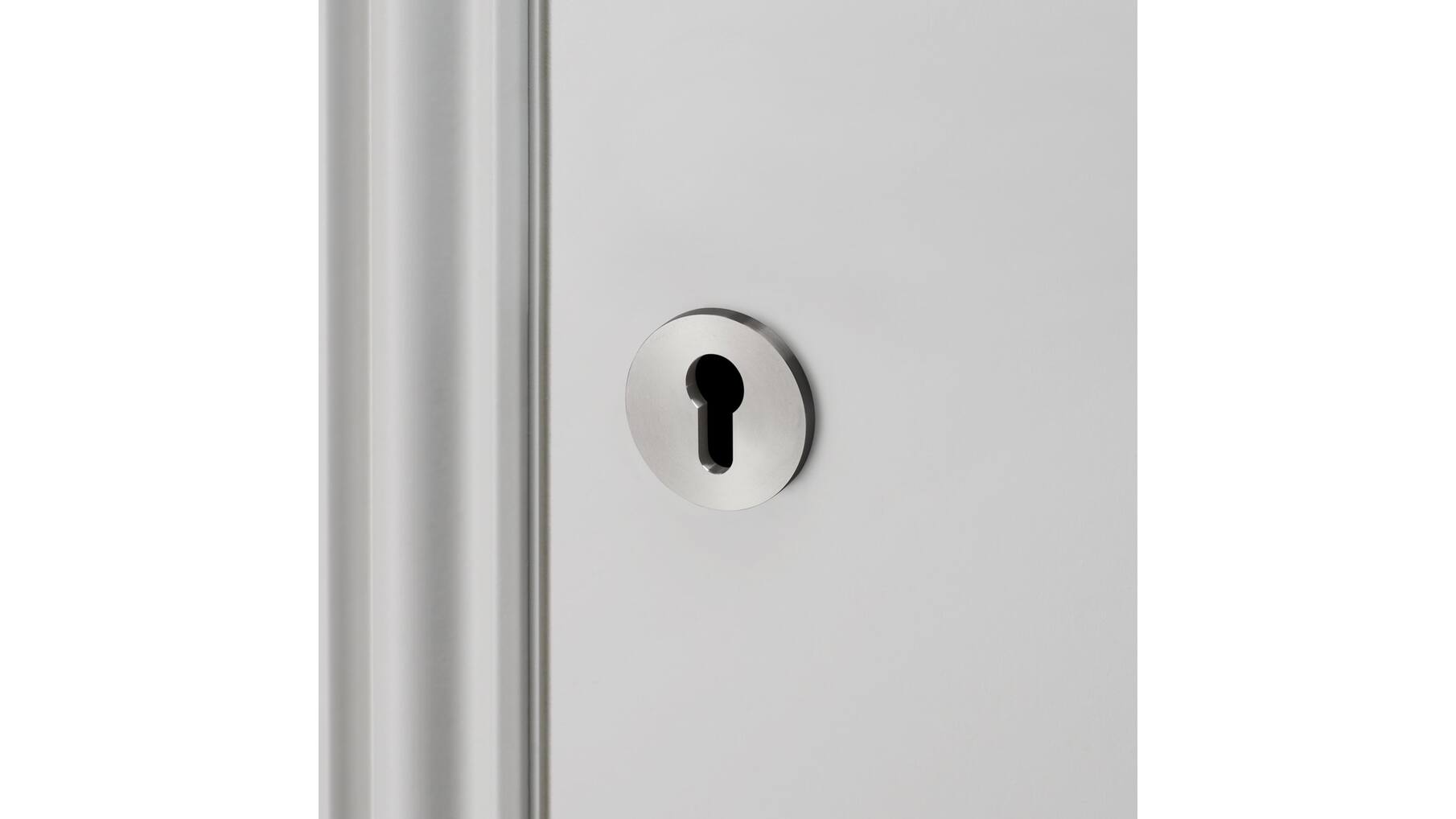 Escutcheon Plate/Euro Profile/Steel