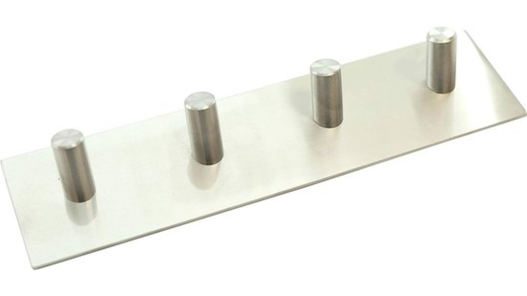 Kapstok met plaat 200x50, 4 haaks